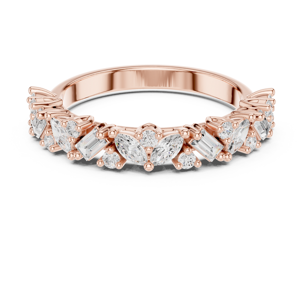 Summit Crest Lab Grown Diamond Intertwined Pave Ring