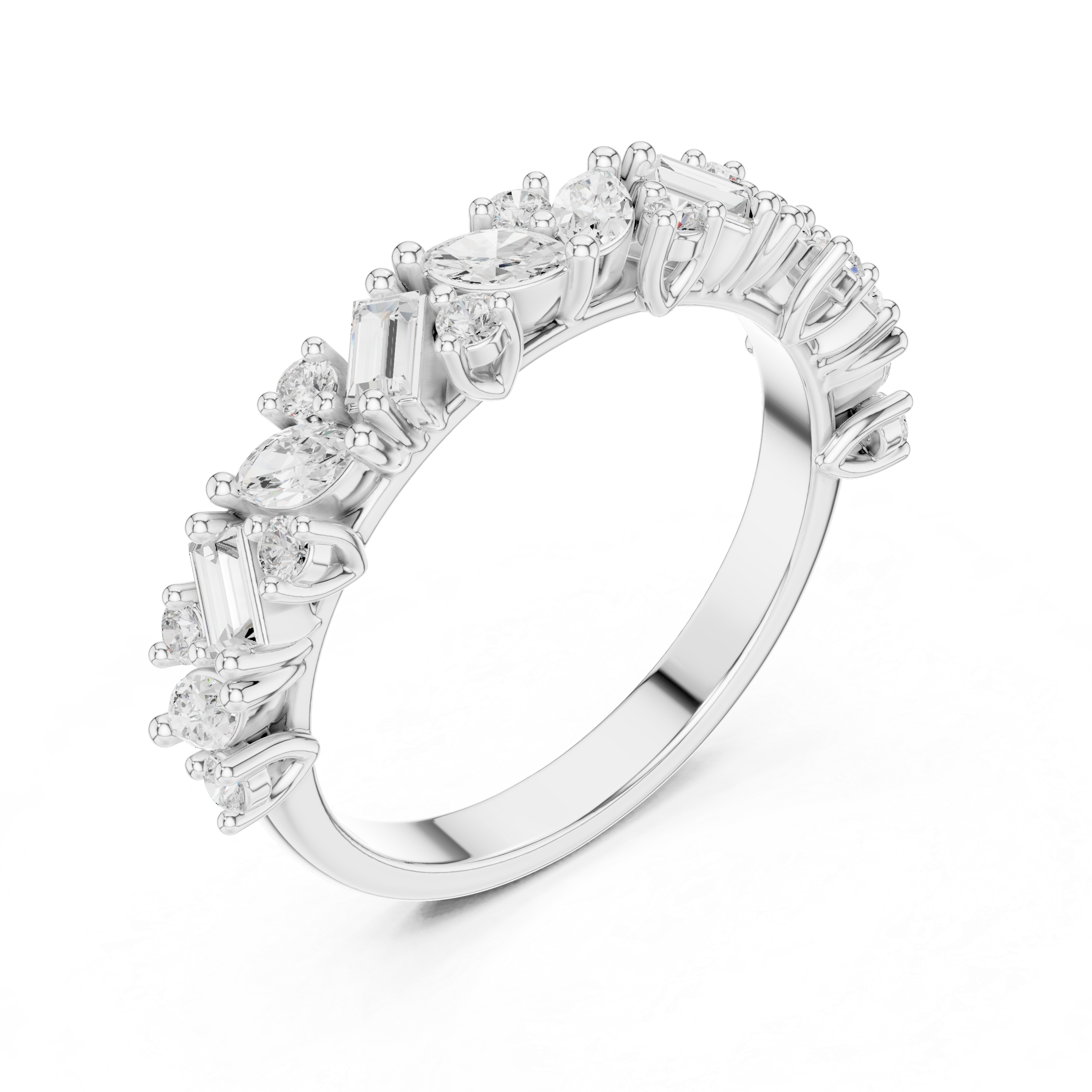 Summit Crest Lab Grown Diamond Intertwined Pave Ring