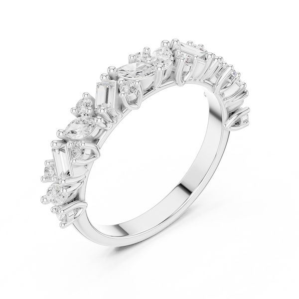 Summit Crest Lab Grown Diamond Intertwined Pave Ring