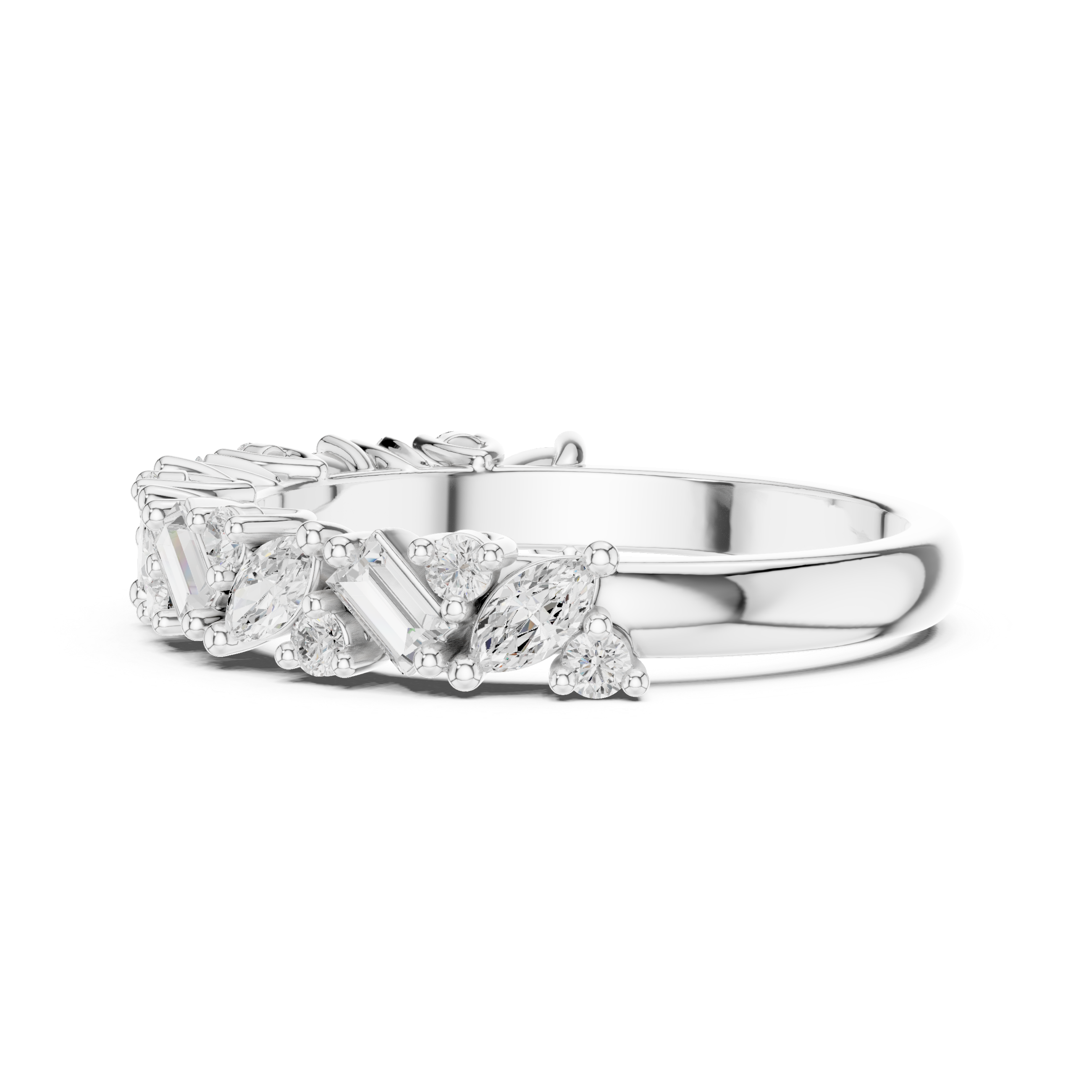 Summit Crest Lab Grown Diamond Intertwined Pave Ring
