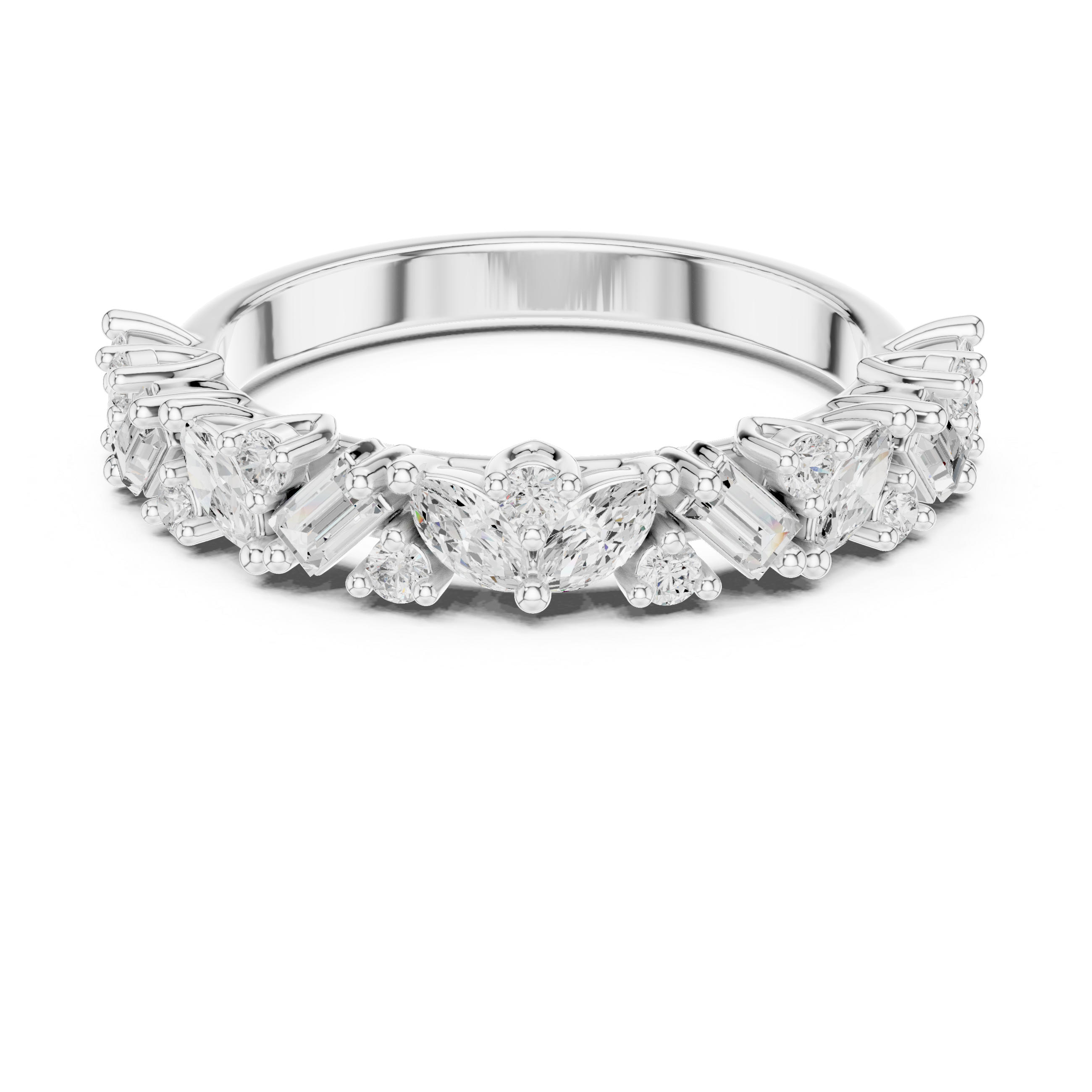 Summit Crest Lab Grown Diamond Intertwined Pave Ring