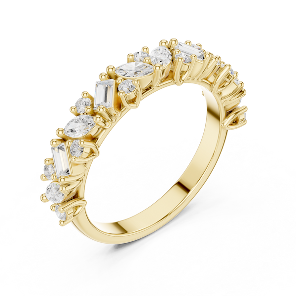 Summit Crest Lab Grown Diamond Intertwined Pave Ring