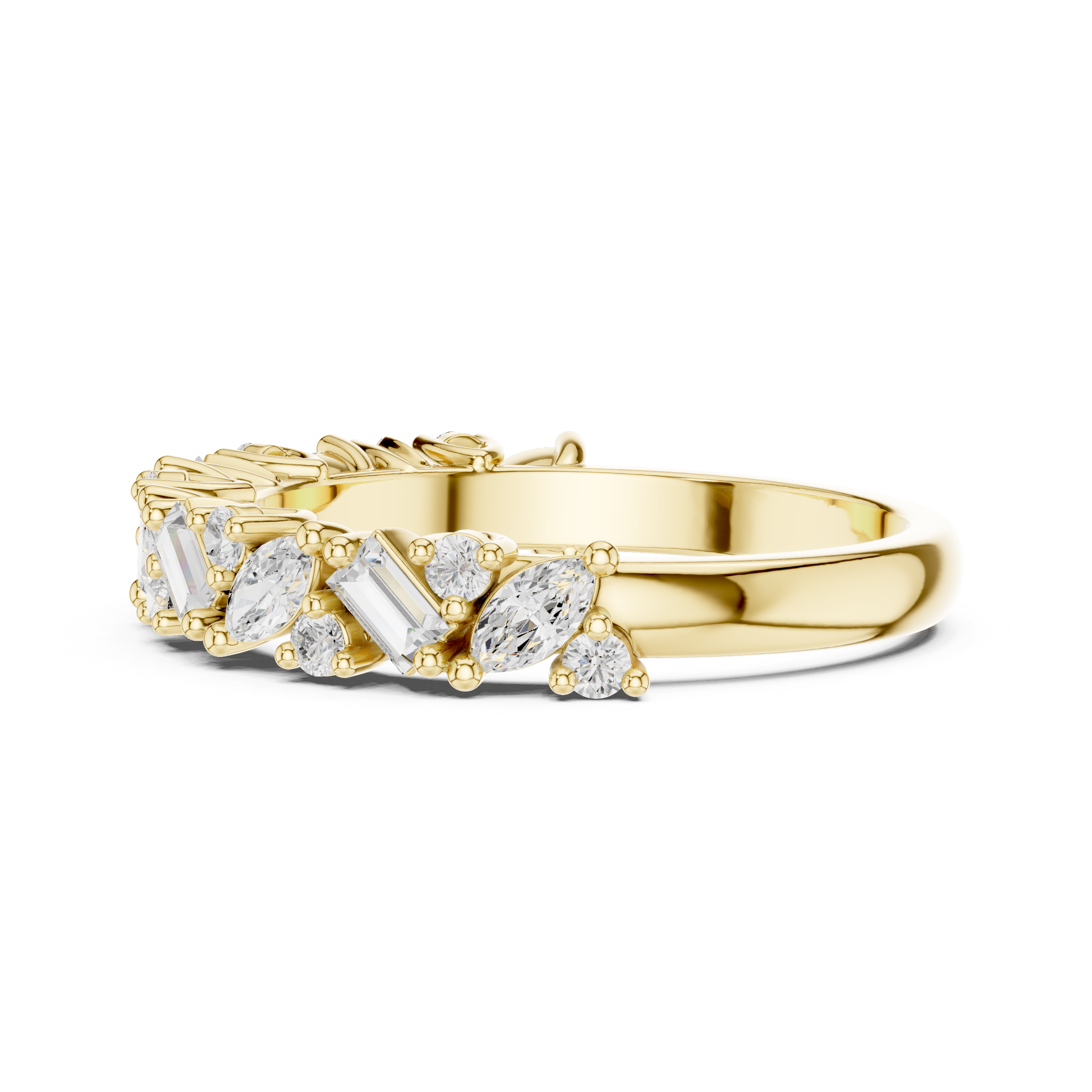 Summit Crest Lab Grown Diamond Intertwined Pave Ring