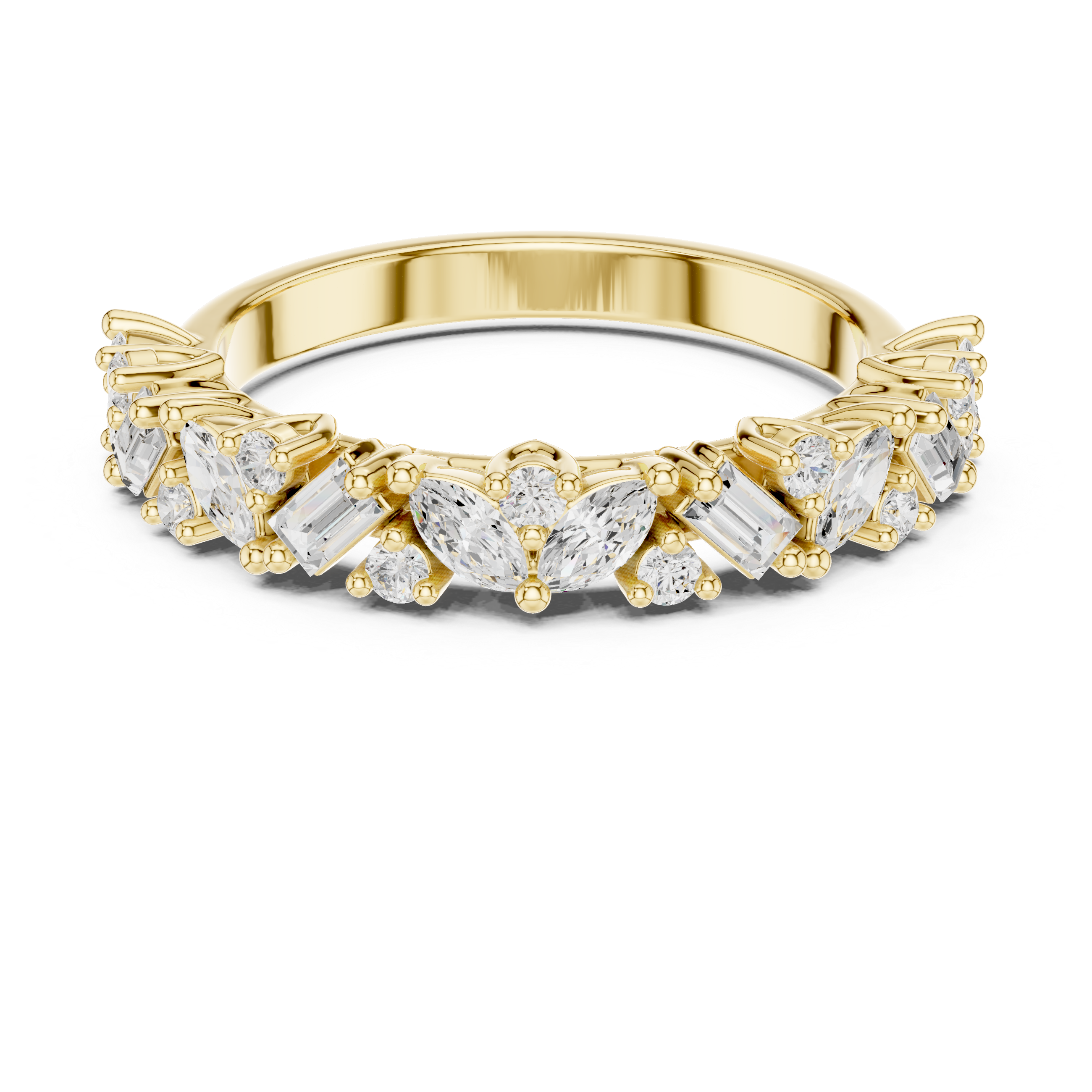 Summit Crest Lab Grown Diamond Intertwined Pave Ring