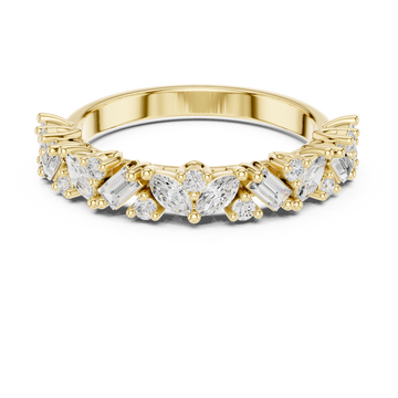 Summit Crest Lab Grown Diamond Intertwined Pave Ring