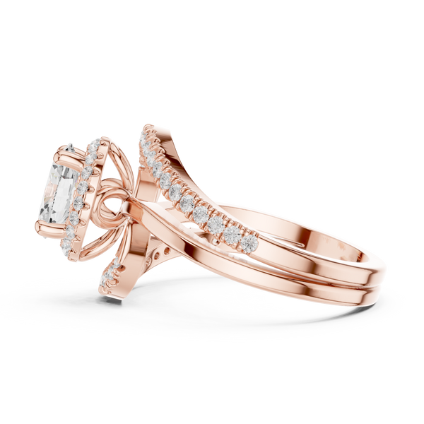 Tiger Lily Lab Grown Diamond Hexagonal Outline Ring
