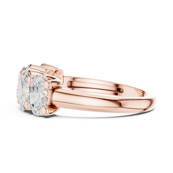 Sunflower Fields Lab Grown Diamond Three Stone Band