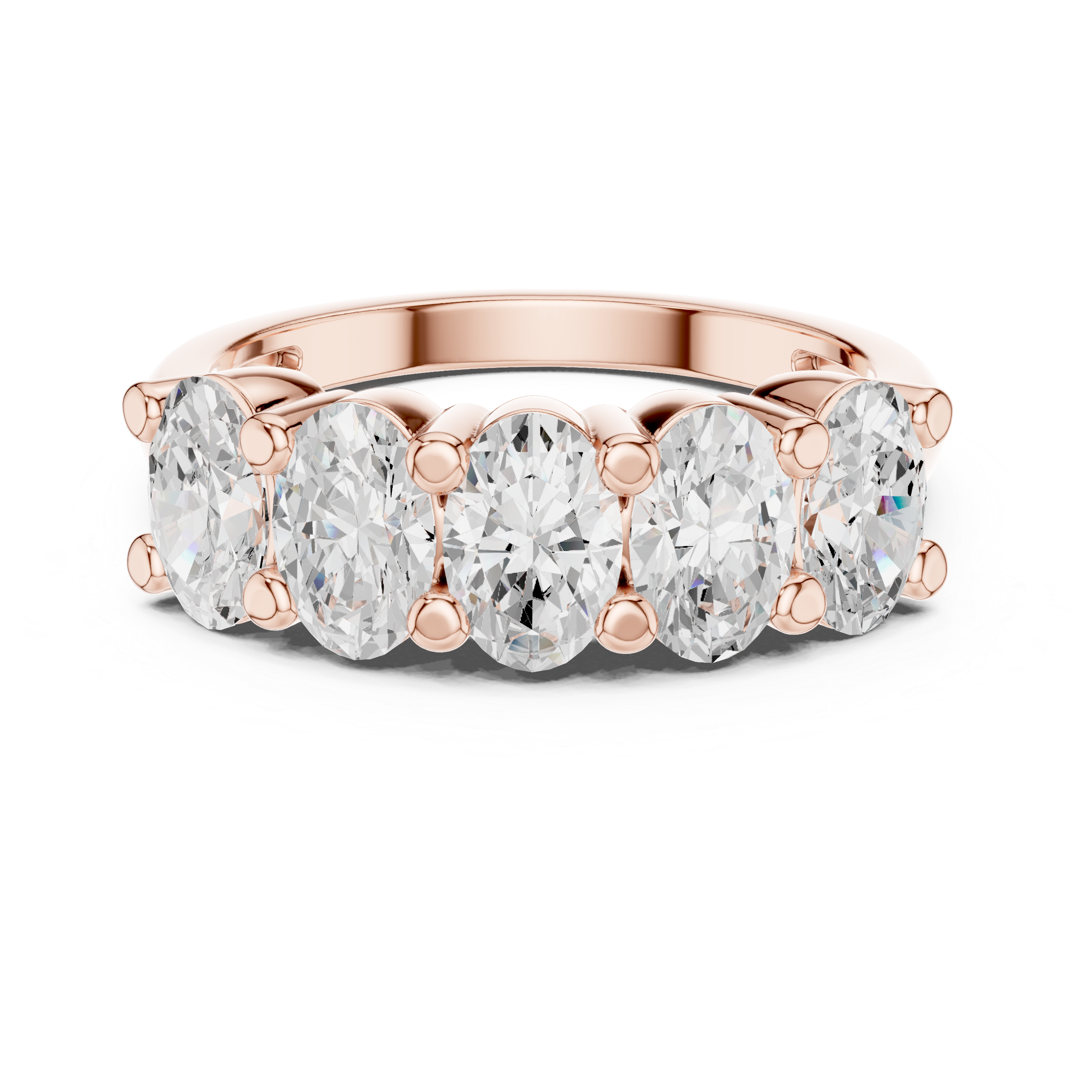 Sunflower Fields Lab Grown Diamond Three Stone Band