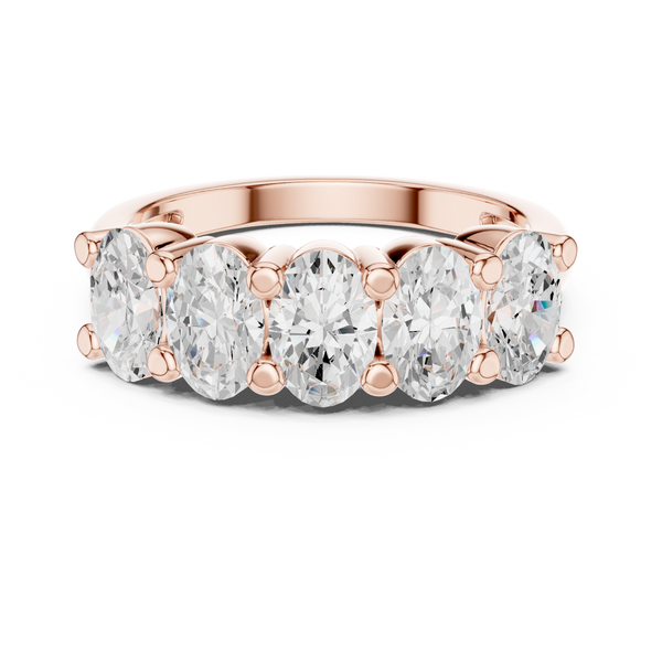 Sunflower Fields Lab Grown Diamond Three Stone Band
