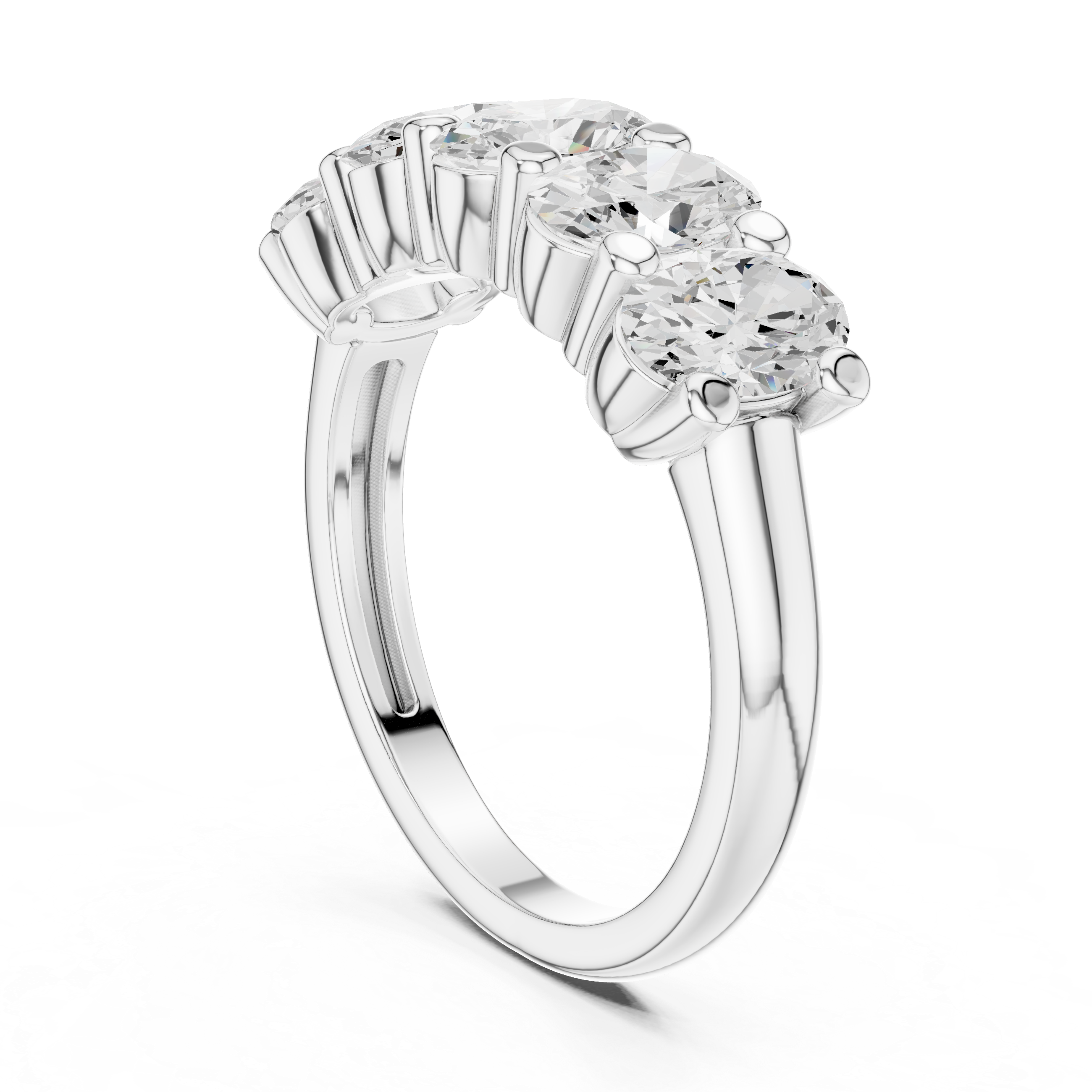 Sunflower Fields Lab Grown Diamond Three Stone Band