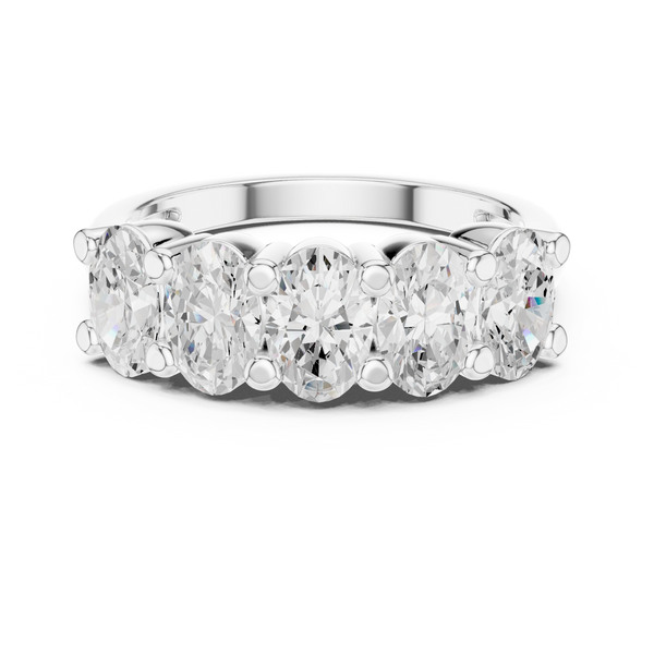 Sunflower Fields Lab Grown Diamond Three Stone Band