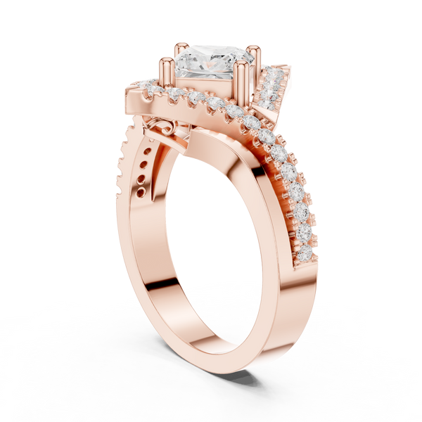 Glacier Peak Lab Grown Diamond Baguette Ring