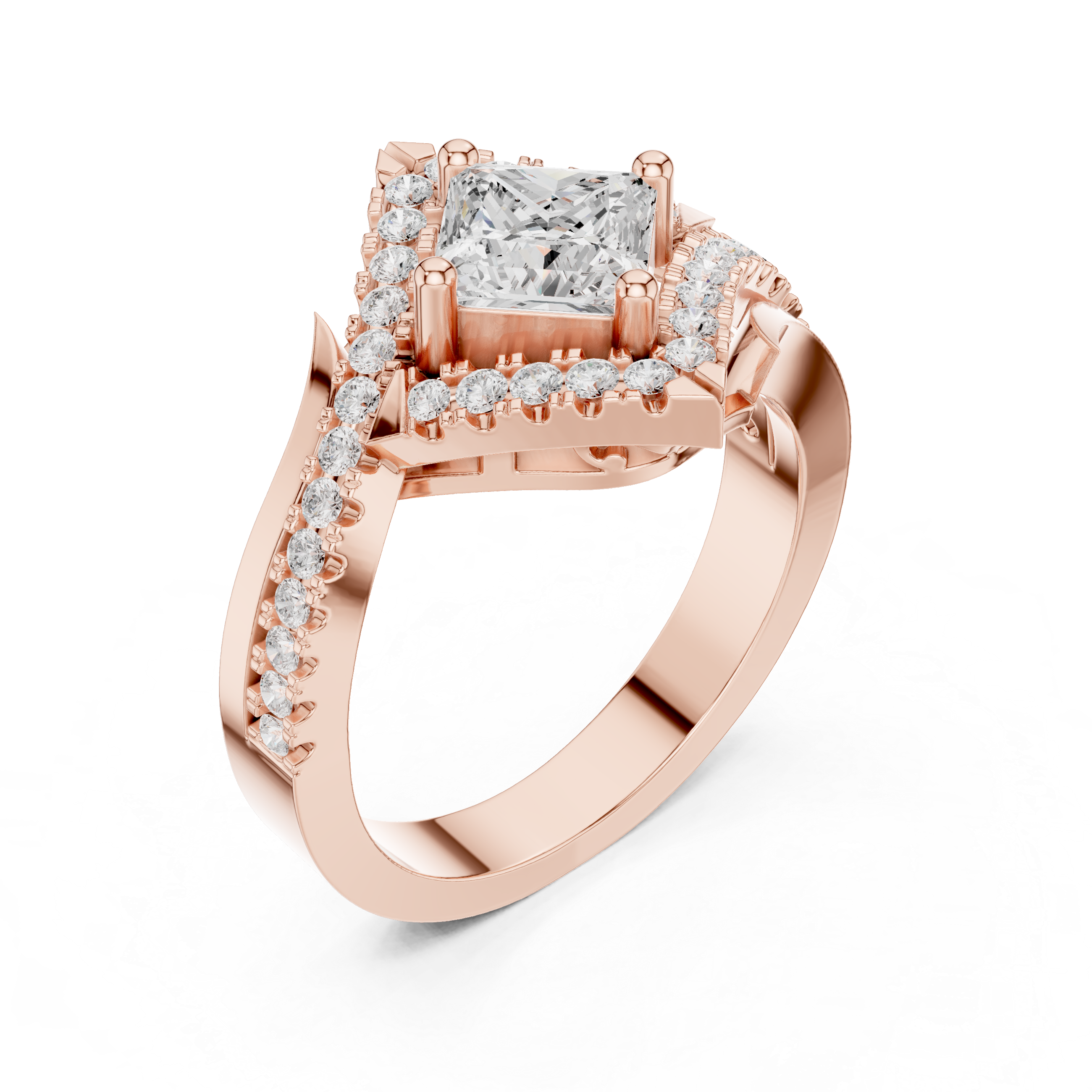 Glacier Peak Lab Grown Diamond Baguette Ring