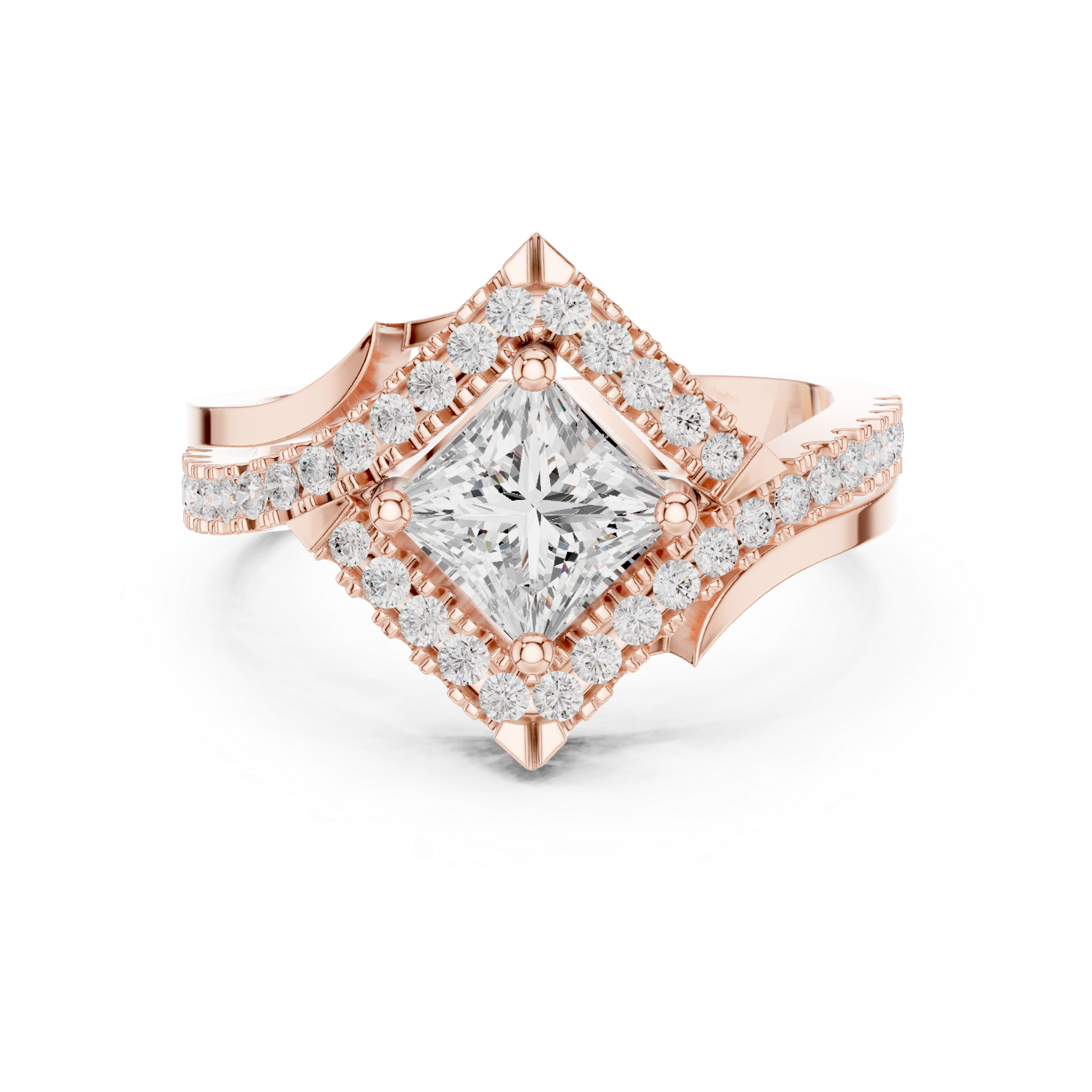 Glacier Peak Lab Grown Diamond Baguette Ring
