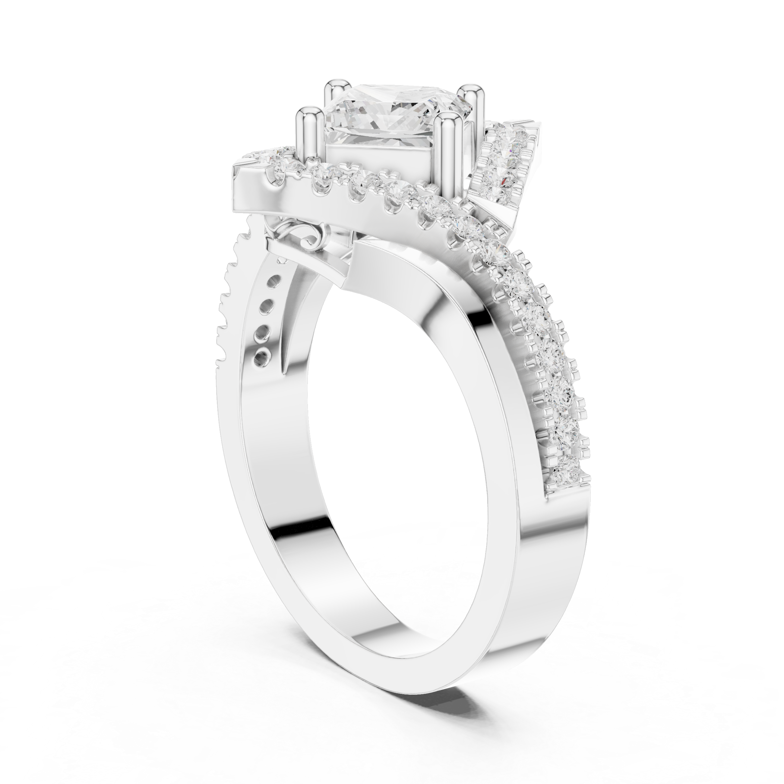 Glacier Peak Lab Grown Diamond Baguette Ring