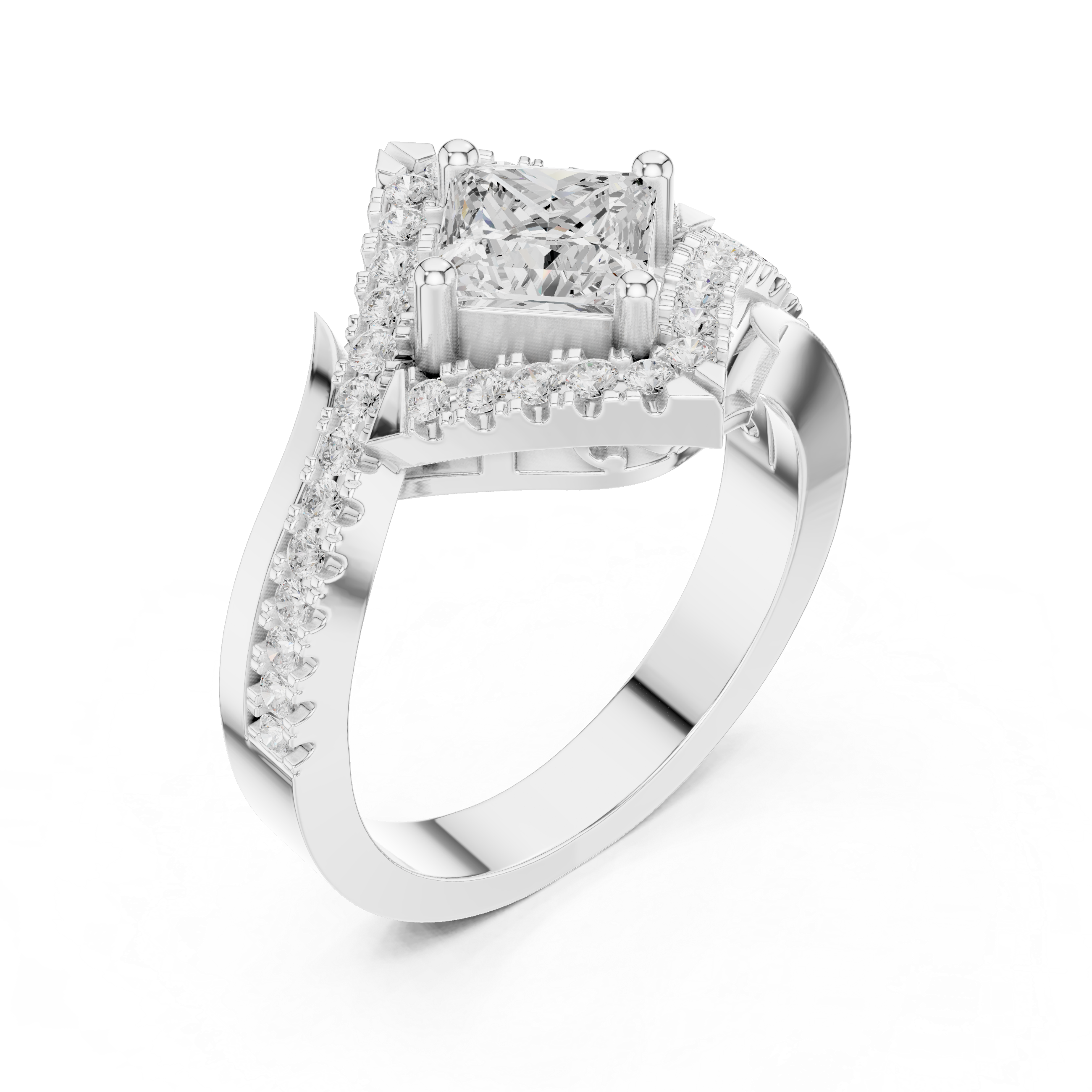 Glacier Peak Lab Grown Diamond Baguette Ring