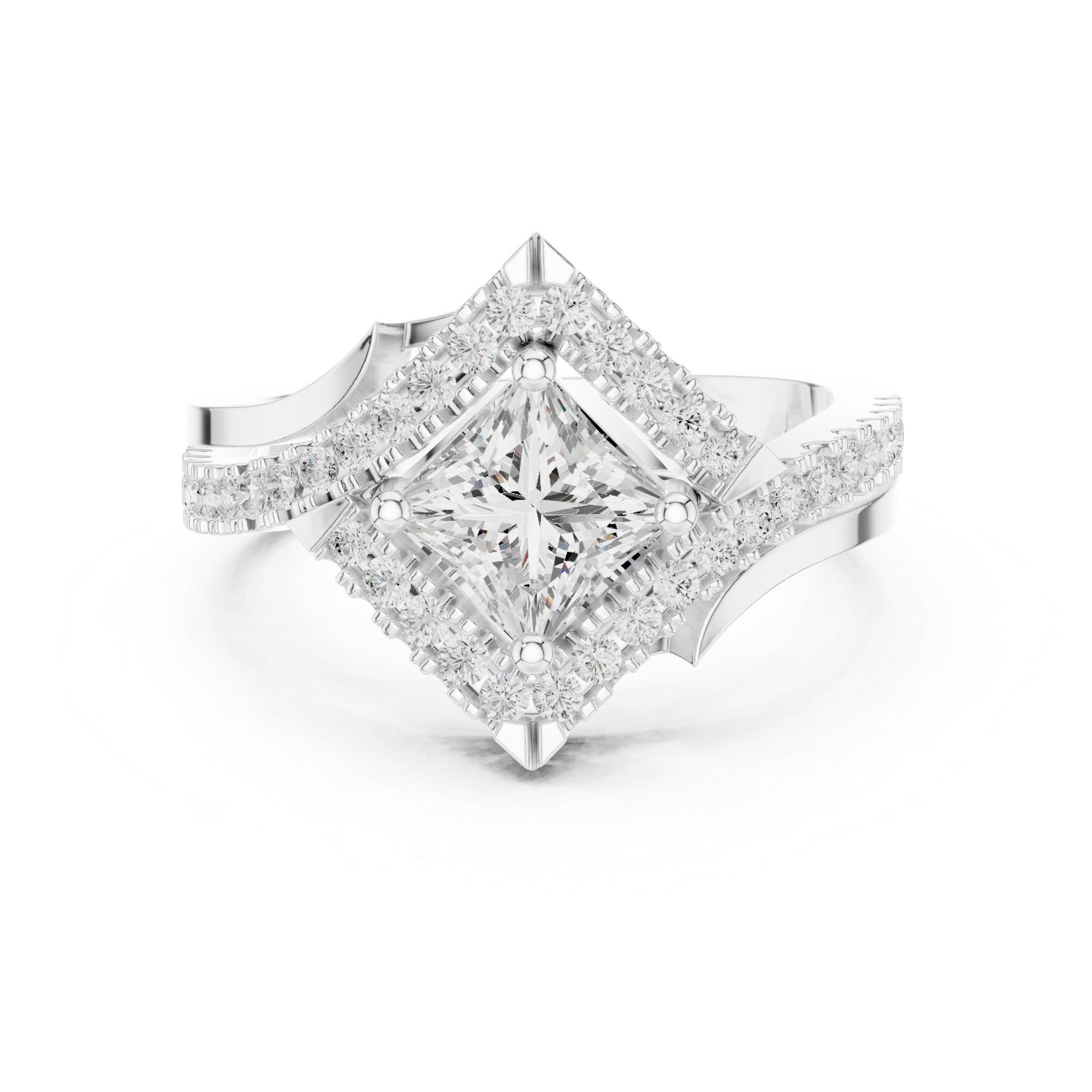 Glacier Peak Lab Grown Diamond Baguette Ring