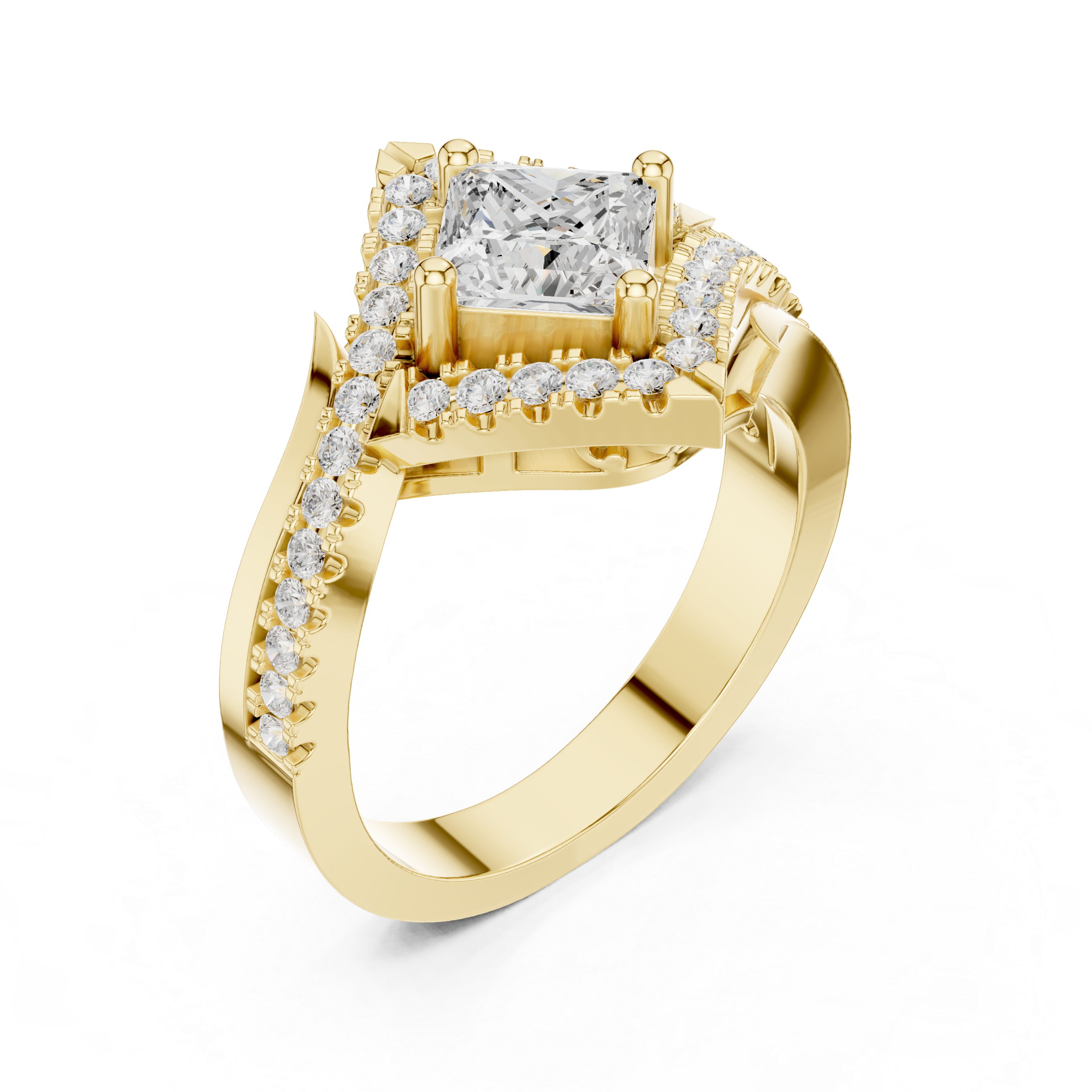 Glacier Peak Lab Grown Diamond Baguette Ring