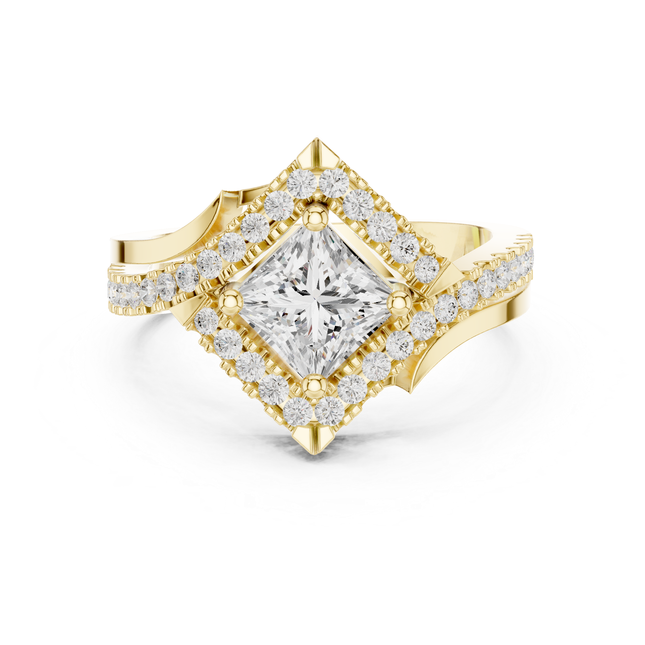 Glacier Peak Lab Grown Diamond Baguette Ring