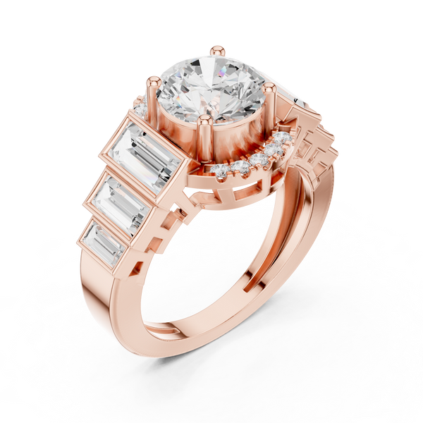 Lark Spur Lab Grown Diamond Channel Solitaire Ring
