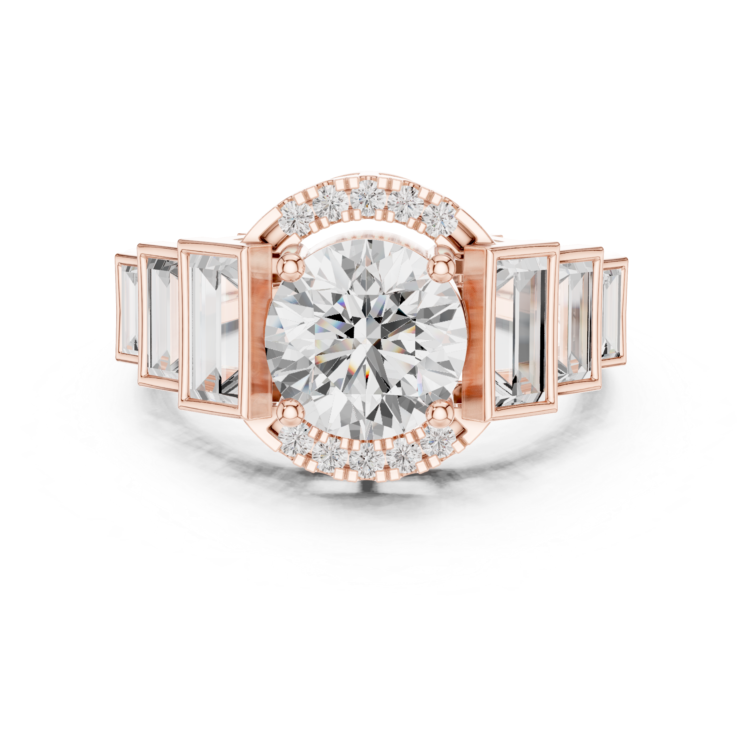 Lark Spur Lab Grown Diamond Channel Solitaire Ring