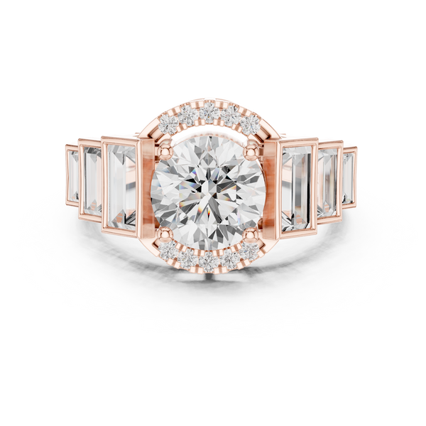 Lark Spur Lab Grown Diamond Channel Solitaire Ring
