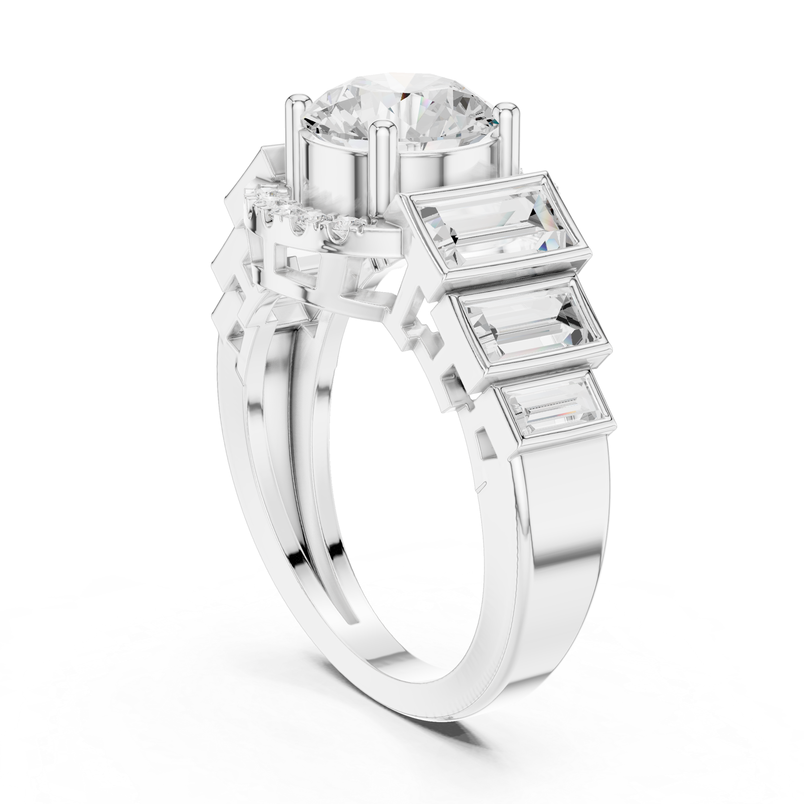 Lark Spur Lab Grown Diamond Channel Solitaire Ring