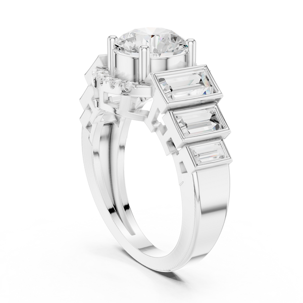 Lark Spur Lab Grown Diamond Channel Solitaire Ring