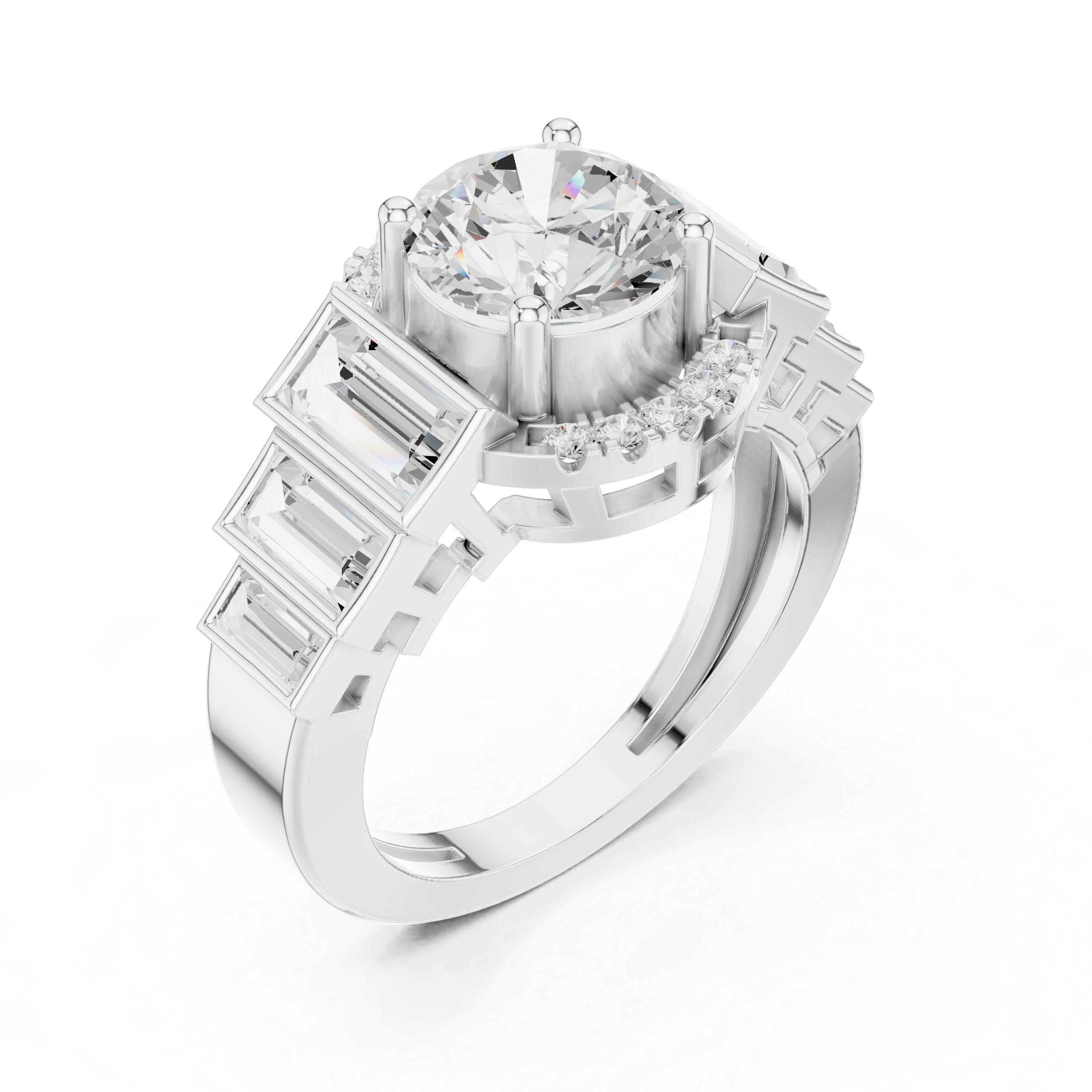 Lark Spur Lab Grown Diamond Channel Solitaire Ring