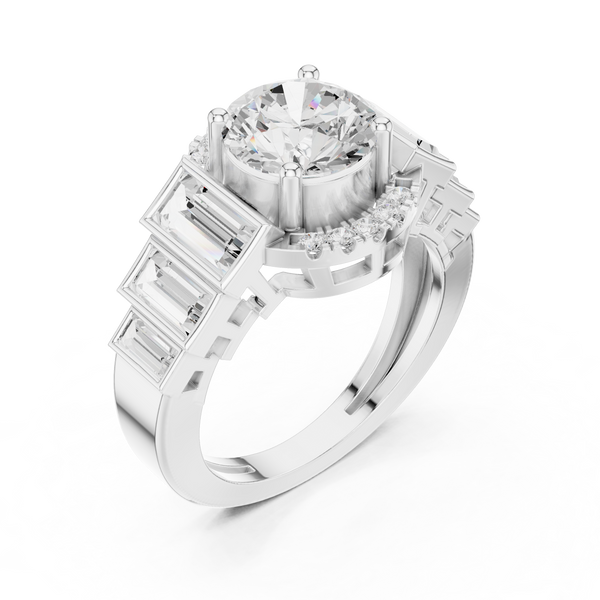 Lark Spur Lab Grown Diamond Channel Solitaire Ring