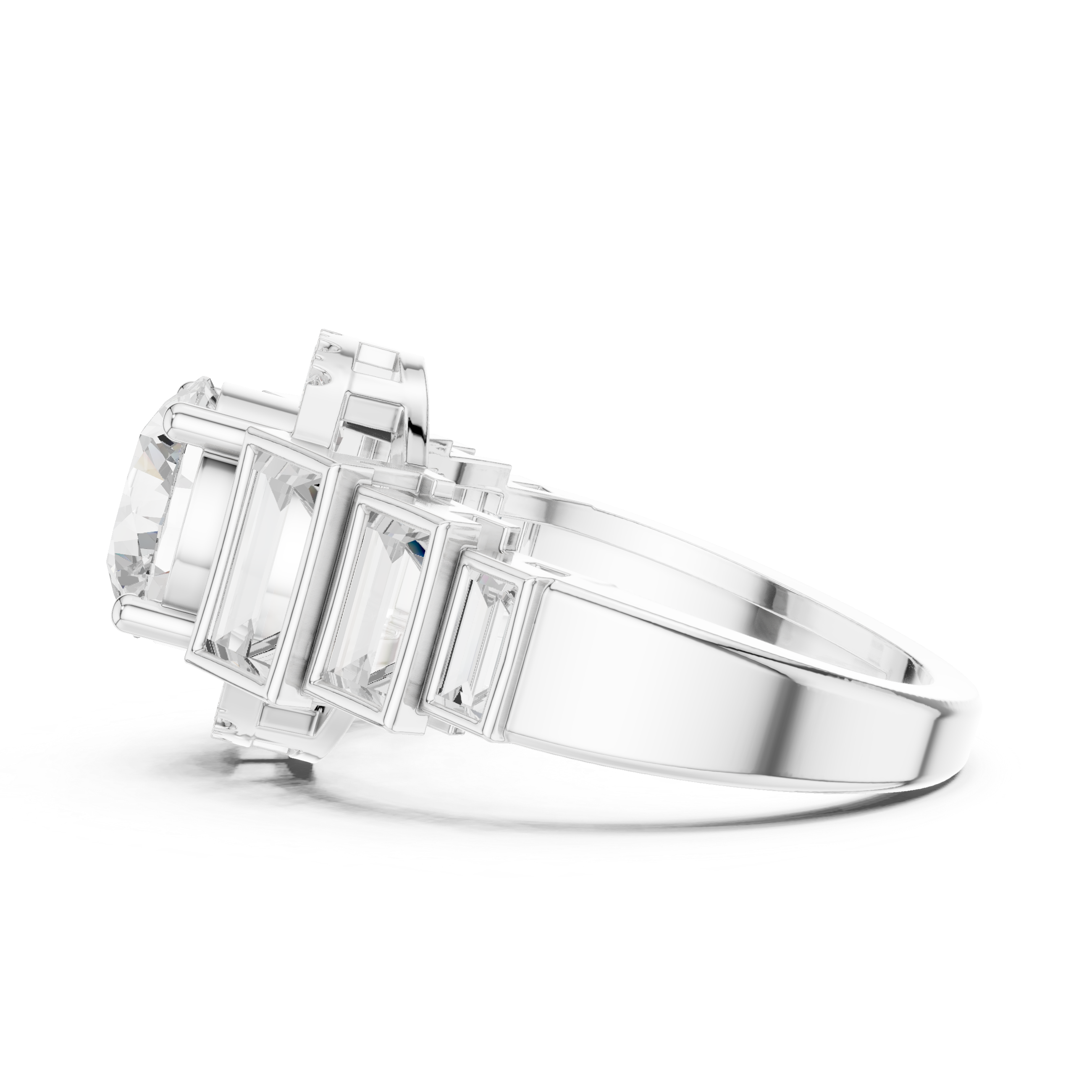 Lark Spur Lab Grown Diamond Channel Solitaire Ring