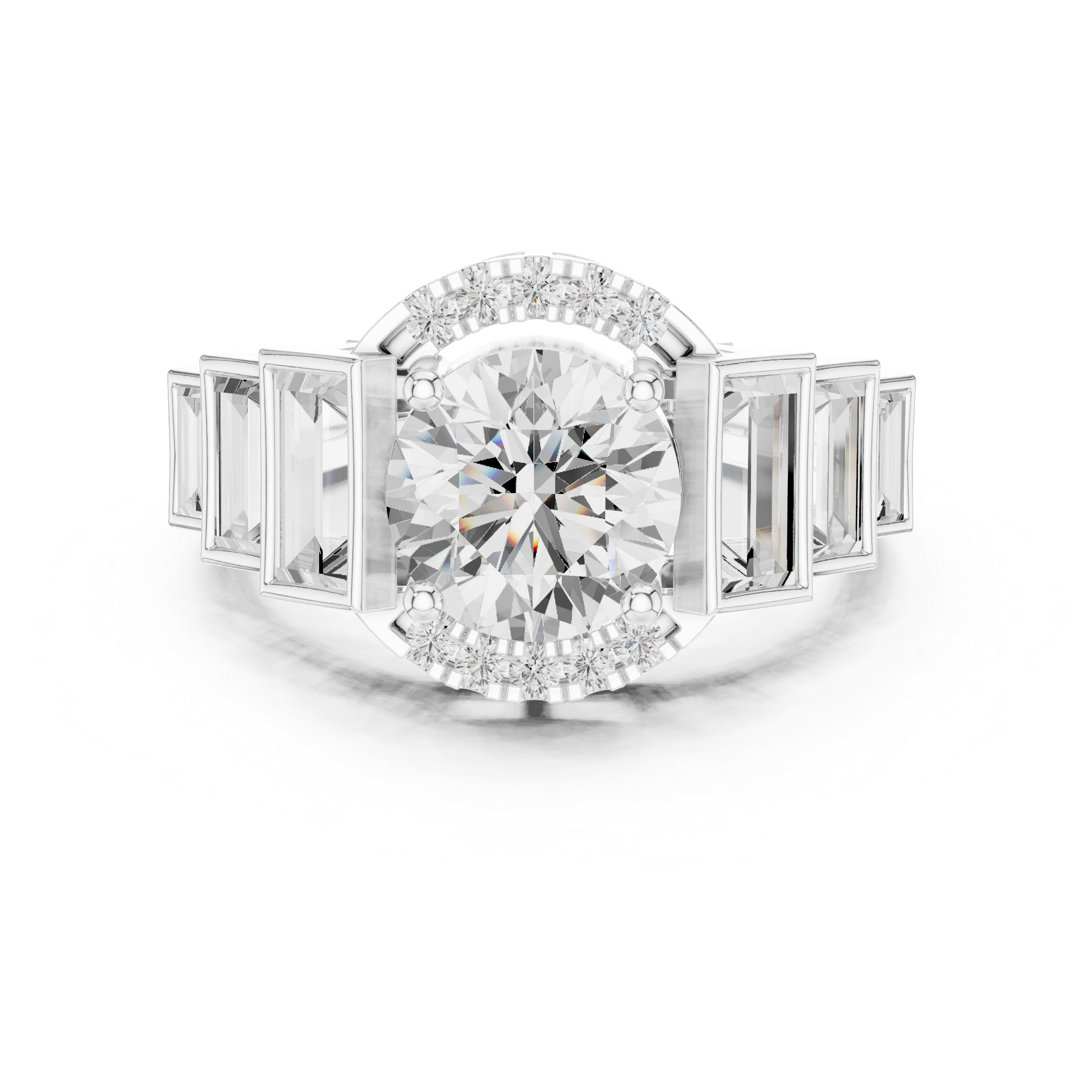 Lark Spur Lab Grown Diamond Channel Solitaire Ring