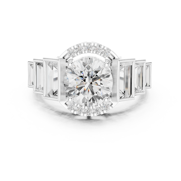 Lark Spur Lab Grown Diamond Channel Solitaire Ring