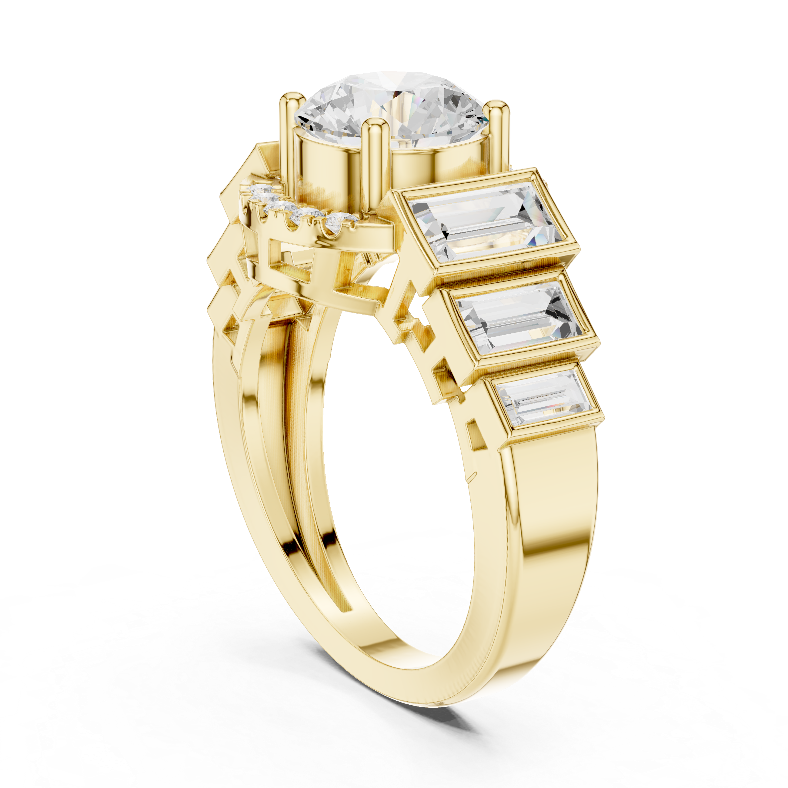 Lark Spur Lab Grown Diamond Channel Solitaire Ring