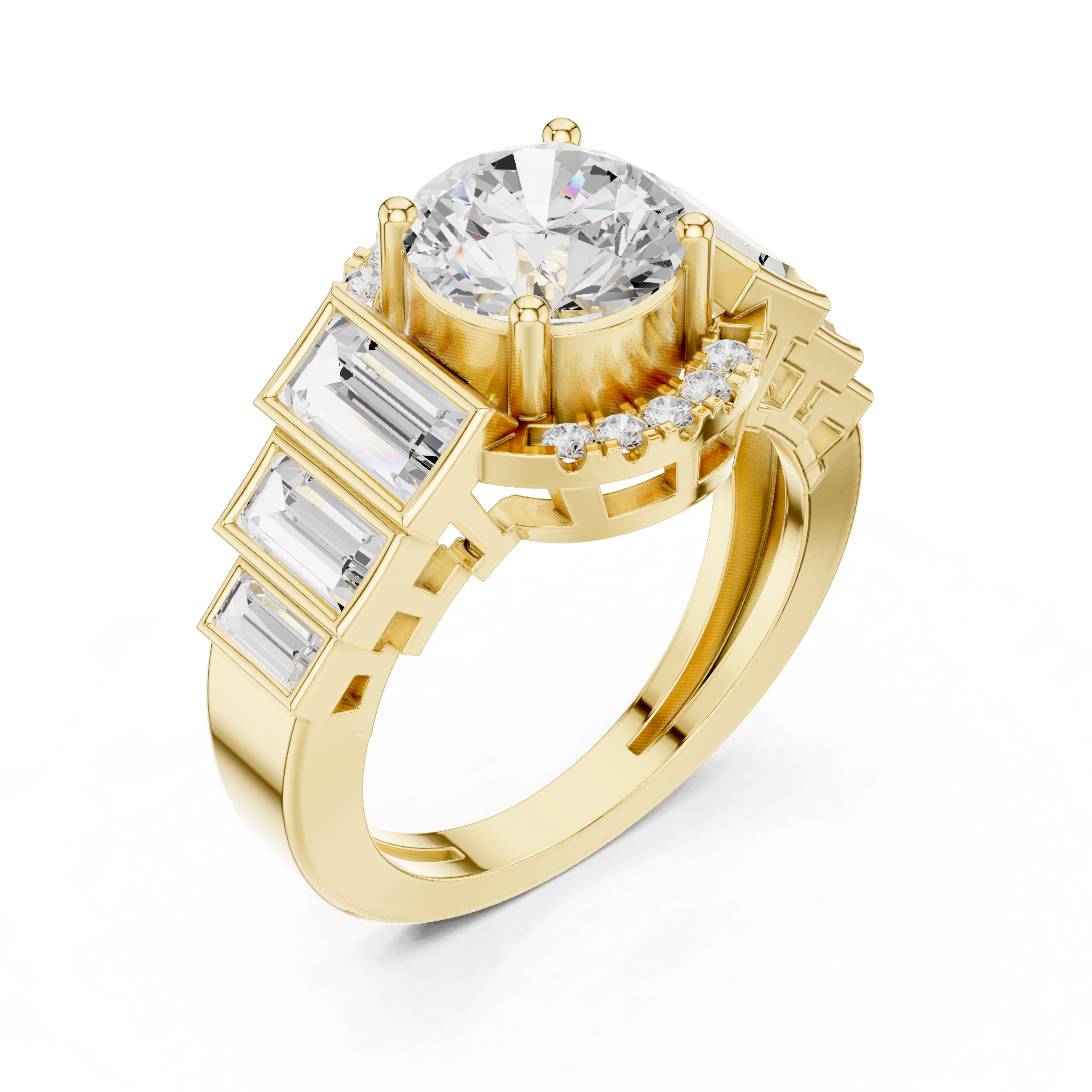 Lark Spur Lab Grown Diamond Channel Solitaire Ring
