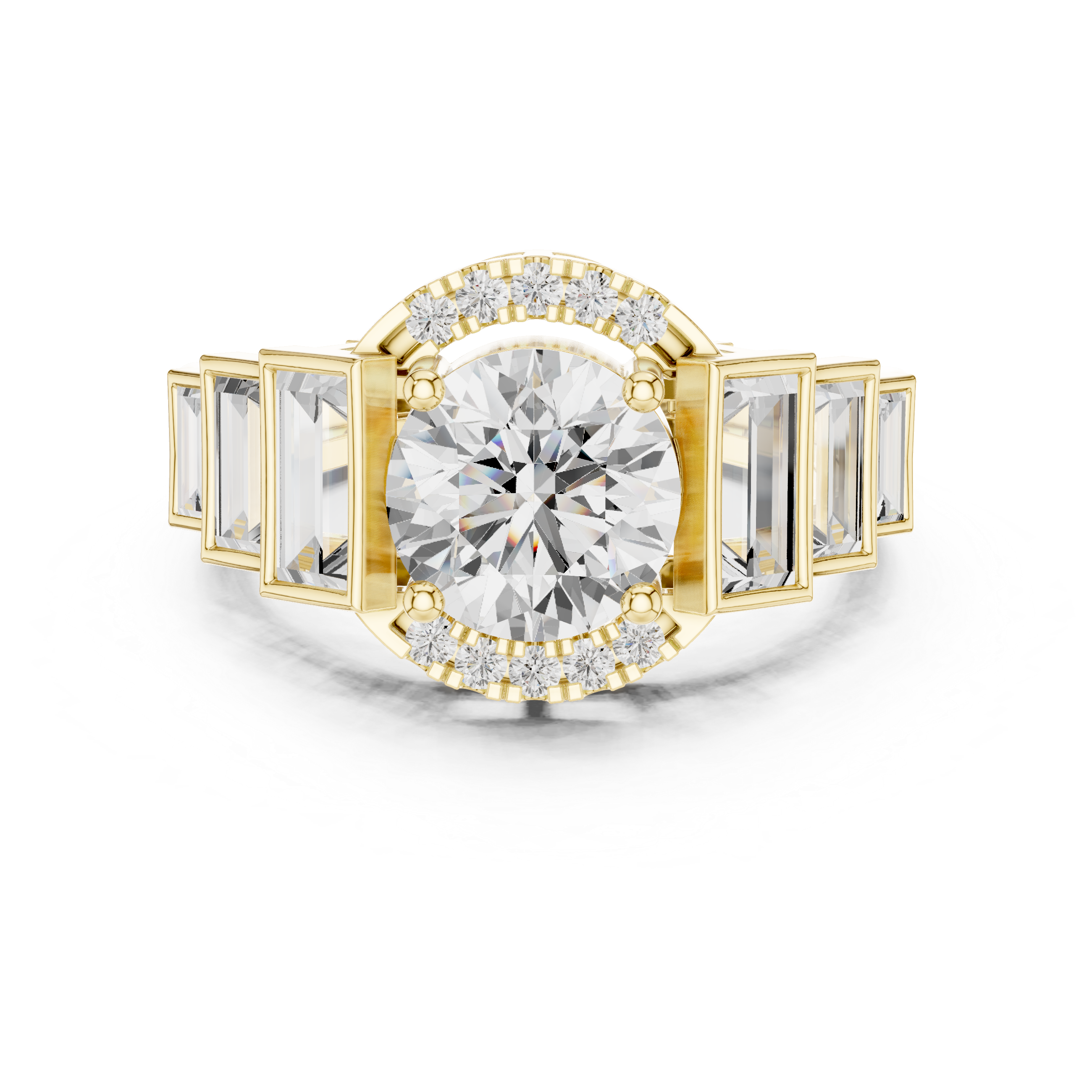 Lark Spur Lab Grown Diamond Channel Solitaire Ring