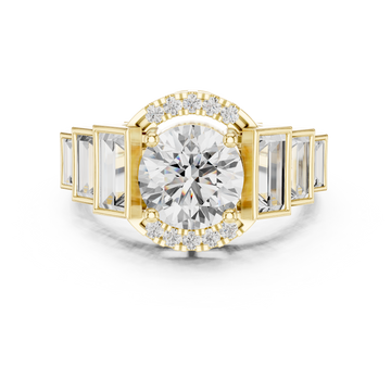 Lark Spur Lab Grown Diamond Channel Solitaire Ring