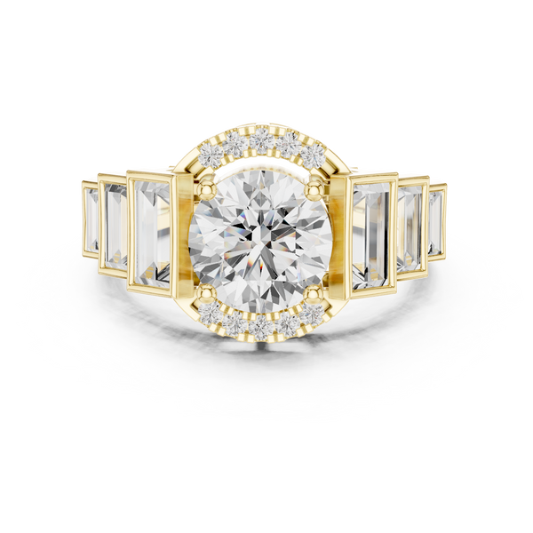 Lark Spur Lab Grown Diamond Channel Solitaire Ring