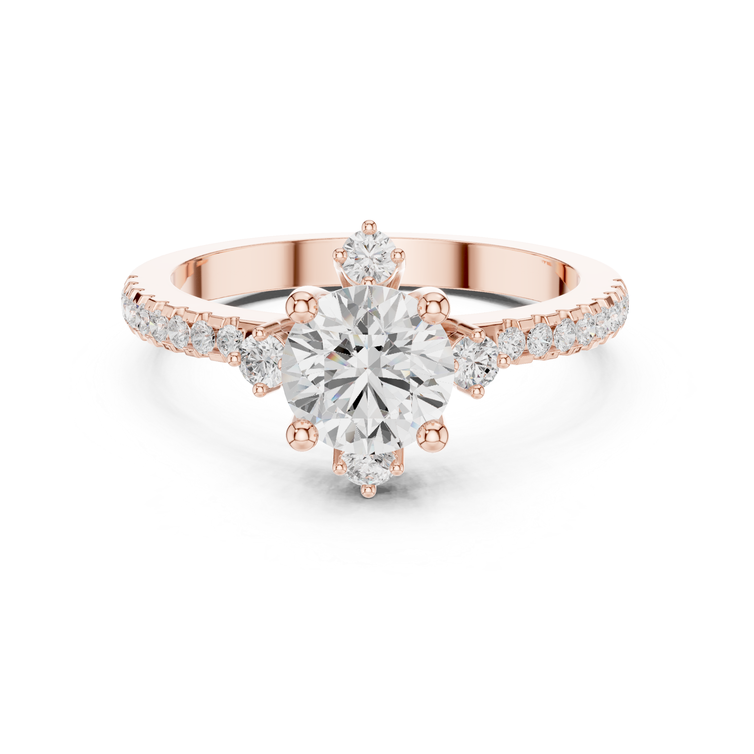 Cliff Edge Lab Grown Diamond Pointed Claw Ring