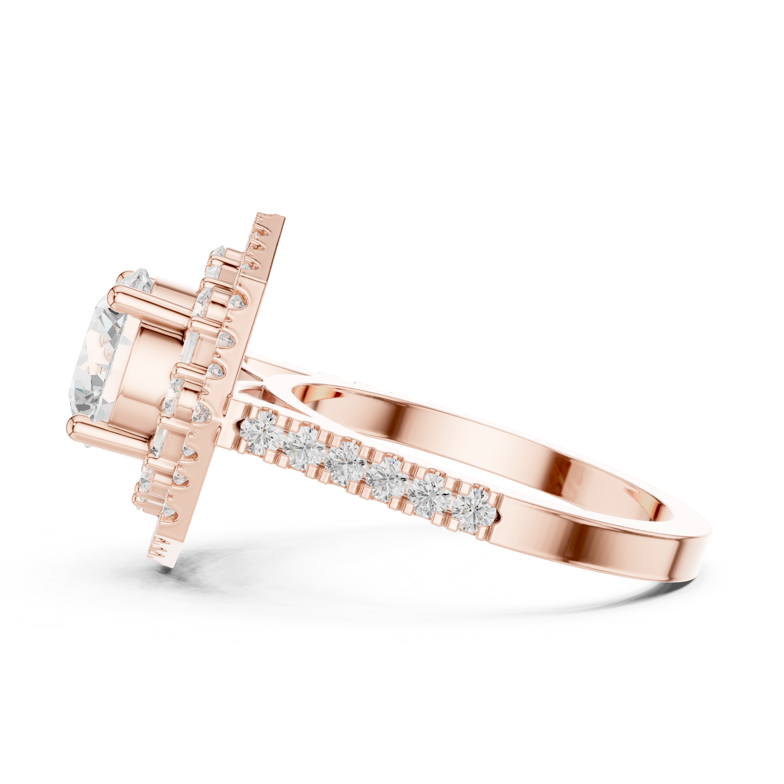 Lily Pad Lab Grown Diamond Vintage Claw Ring