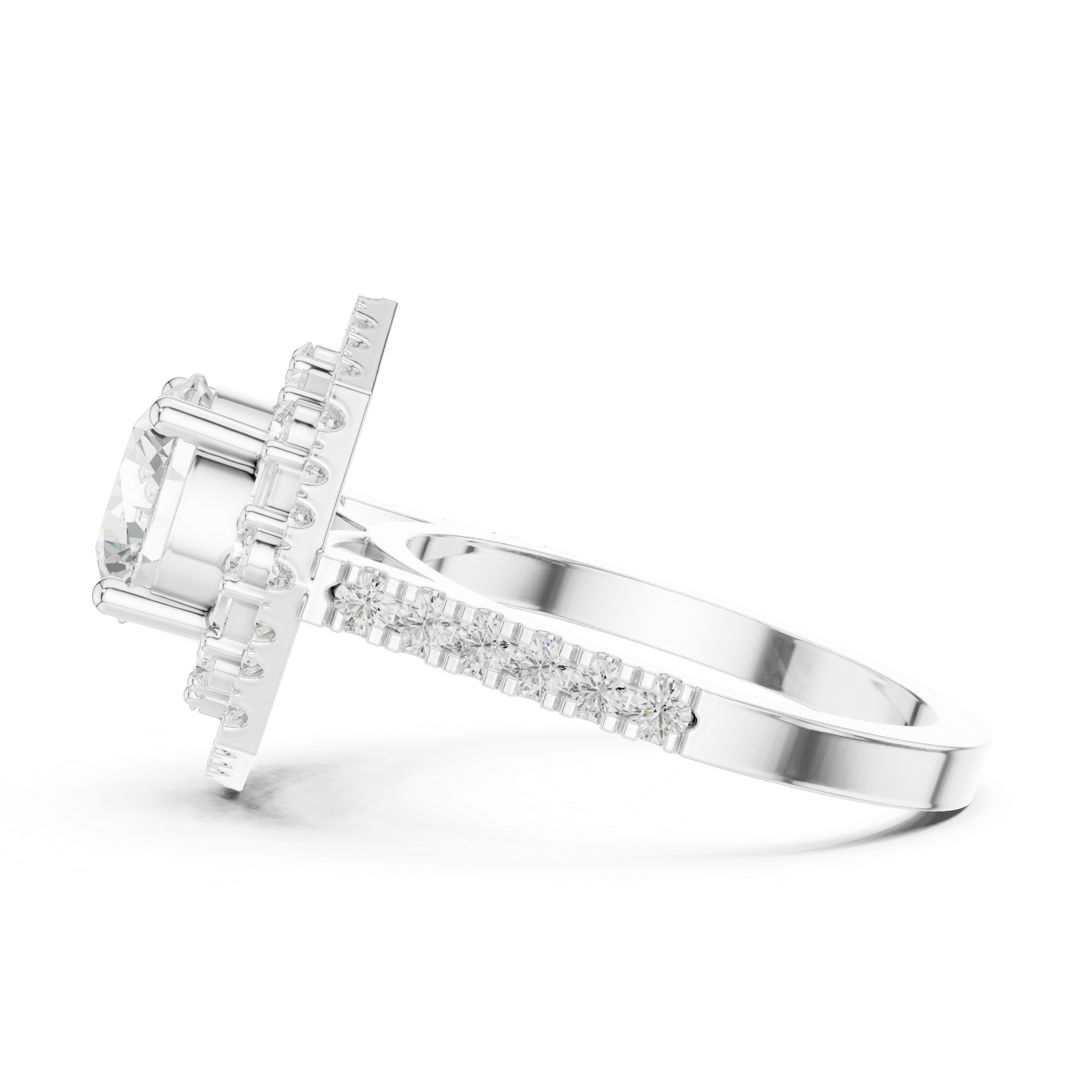 Lily Pad Lab Grown Diamond Vintage Claw Ring