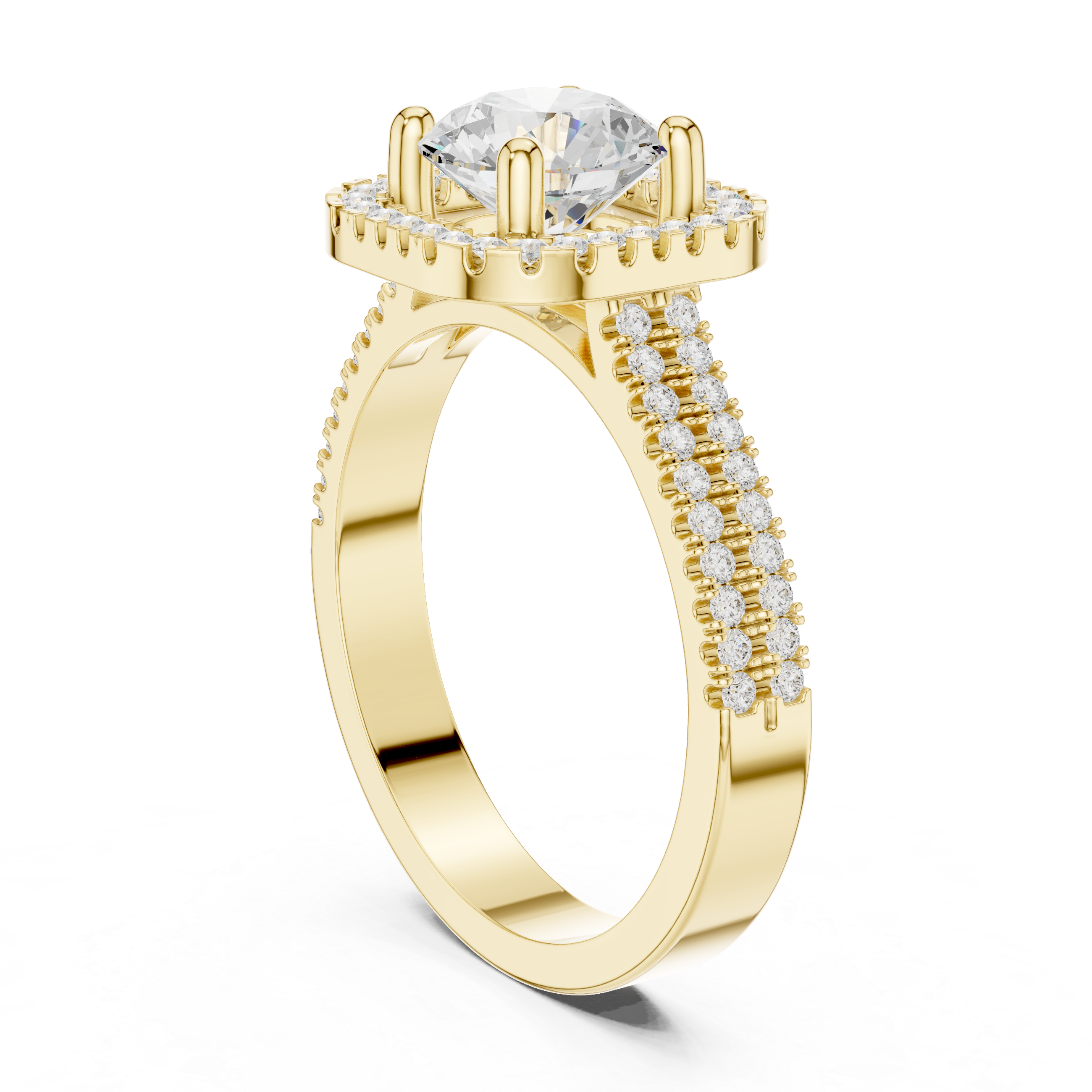 Dune Grass Lab Grown Diamond Multi Row Ring