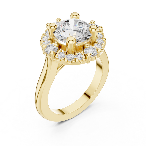 Marigold Glow Lab Grown Diamond Custom Stack Band