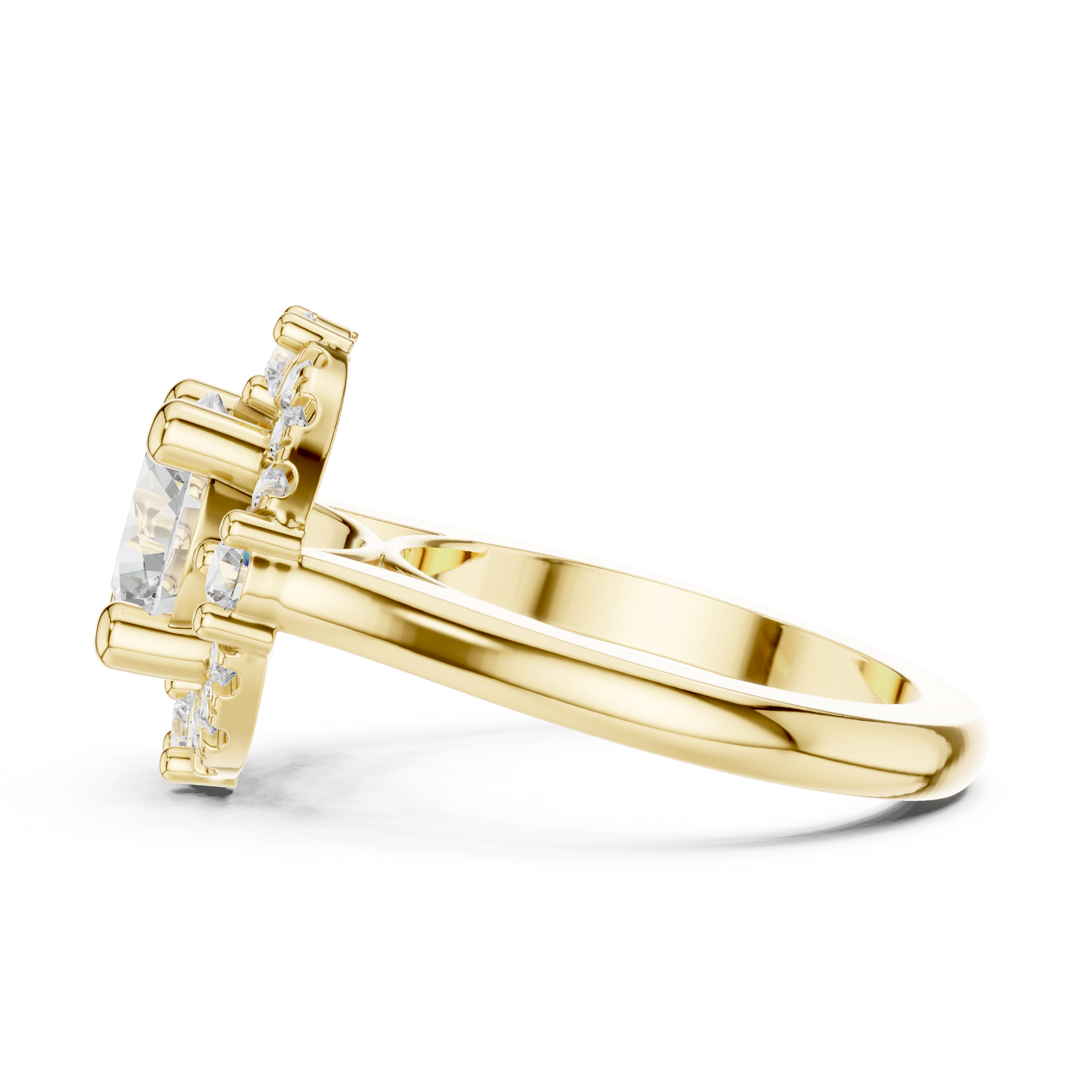 Marigold Glow Lab Grown Diamond Custom Stack Band