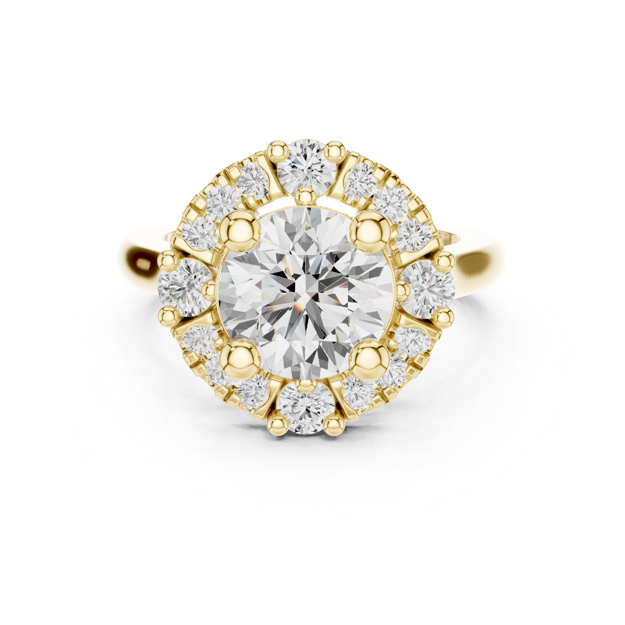 Marigold Glow Lab Grown Diamond Custom Stack Band