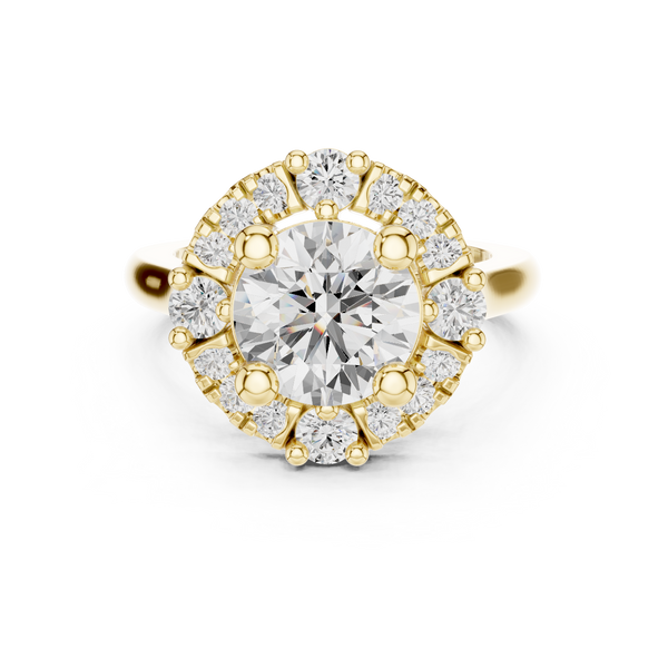 Marigold Glow Lab Grown Diamond Custom Stack Band