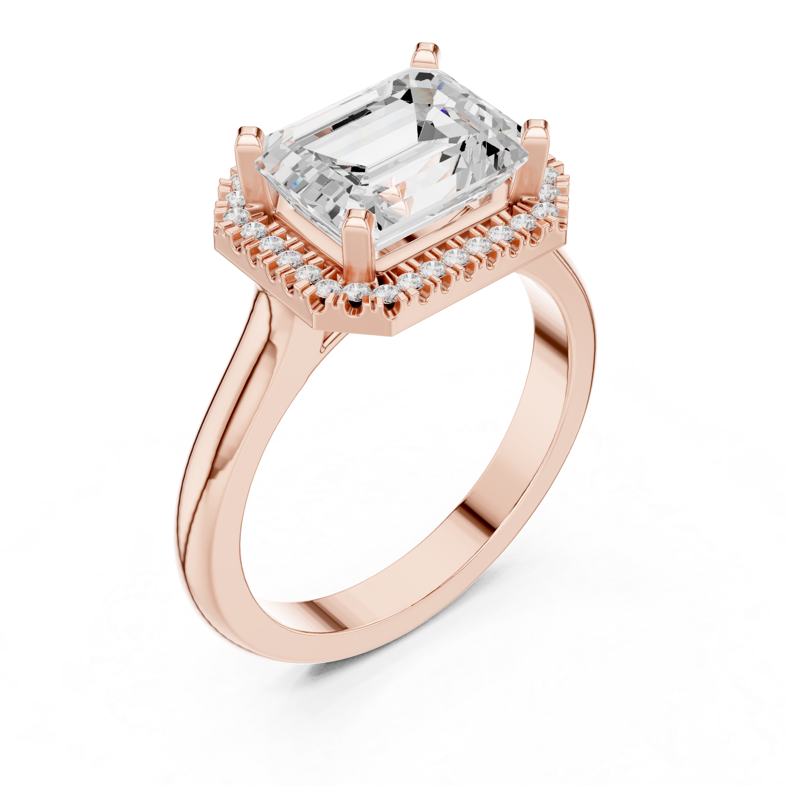 Peak Frost Lab Grown Diamond Cluster Band Ring