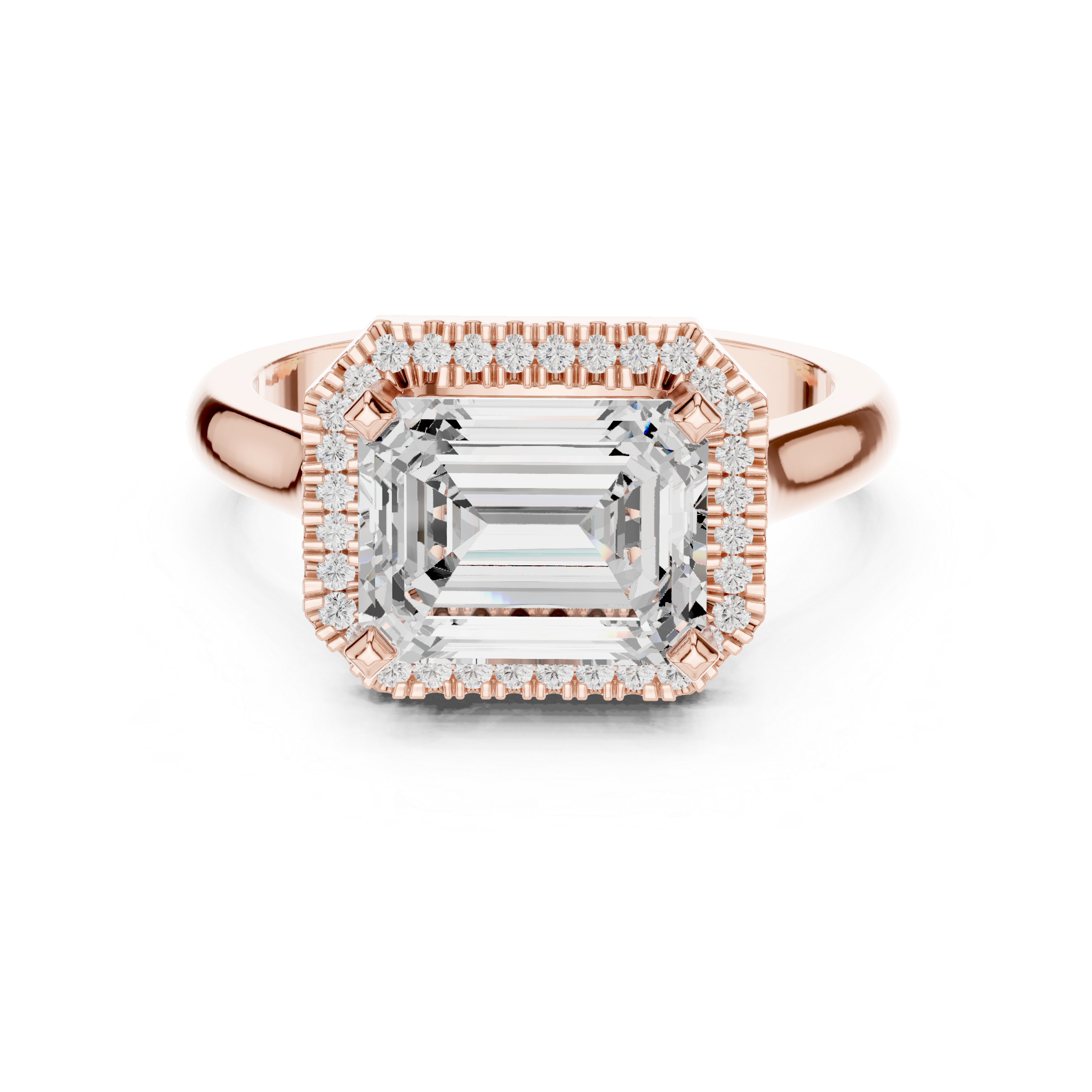 Peak Frost Lab Grown Diamond Cluster Band Ring