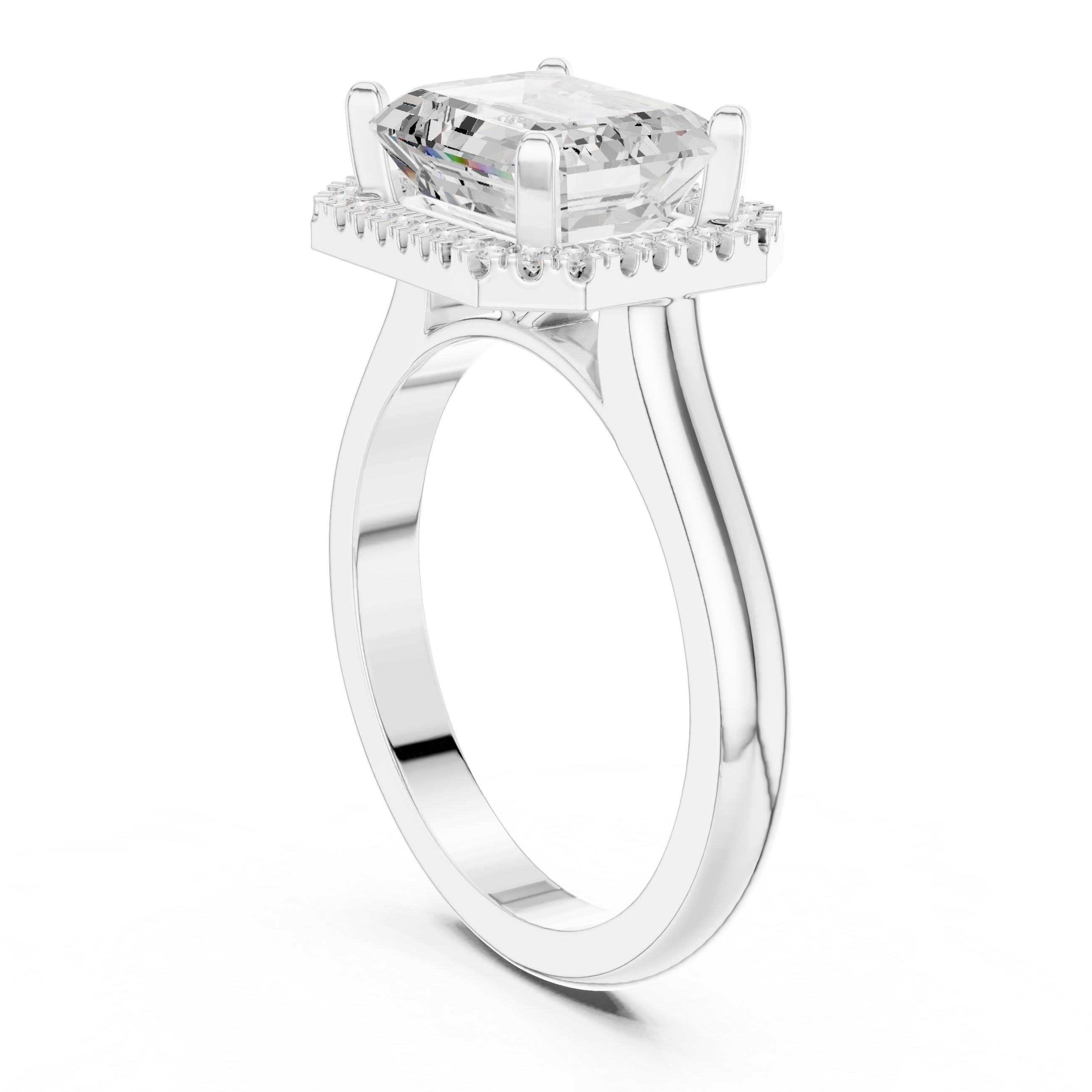 Peak Frost Lab Grown Diamond Cluster Band Ring