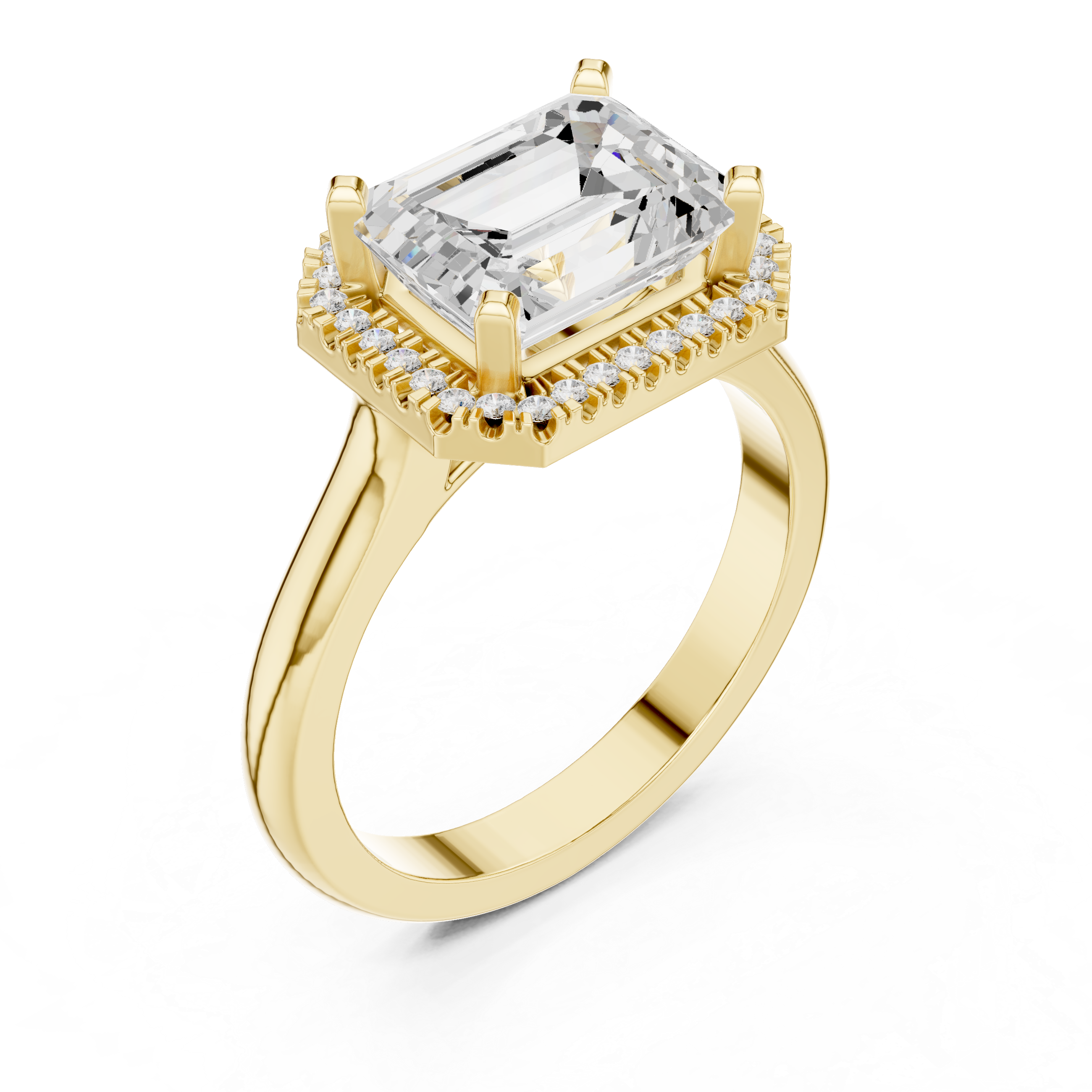 Peak Frost Lab Grown Diamond Cluster Band Ring